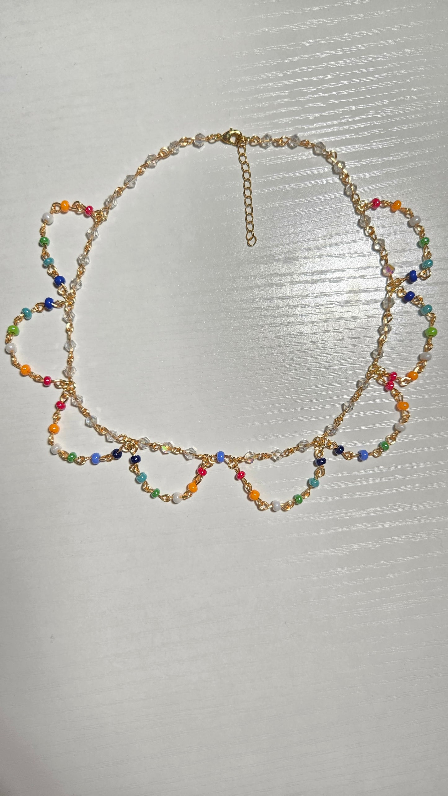 Chained Rainbow Dainty Necklace