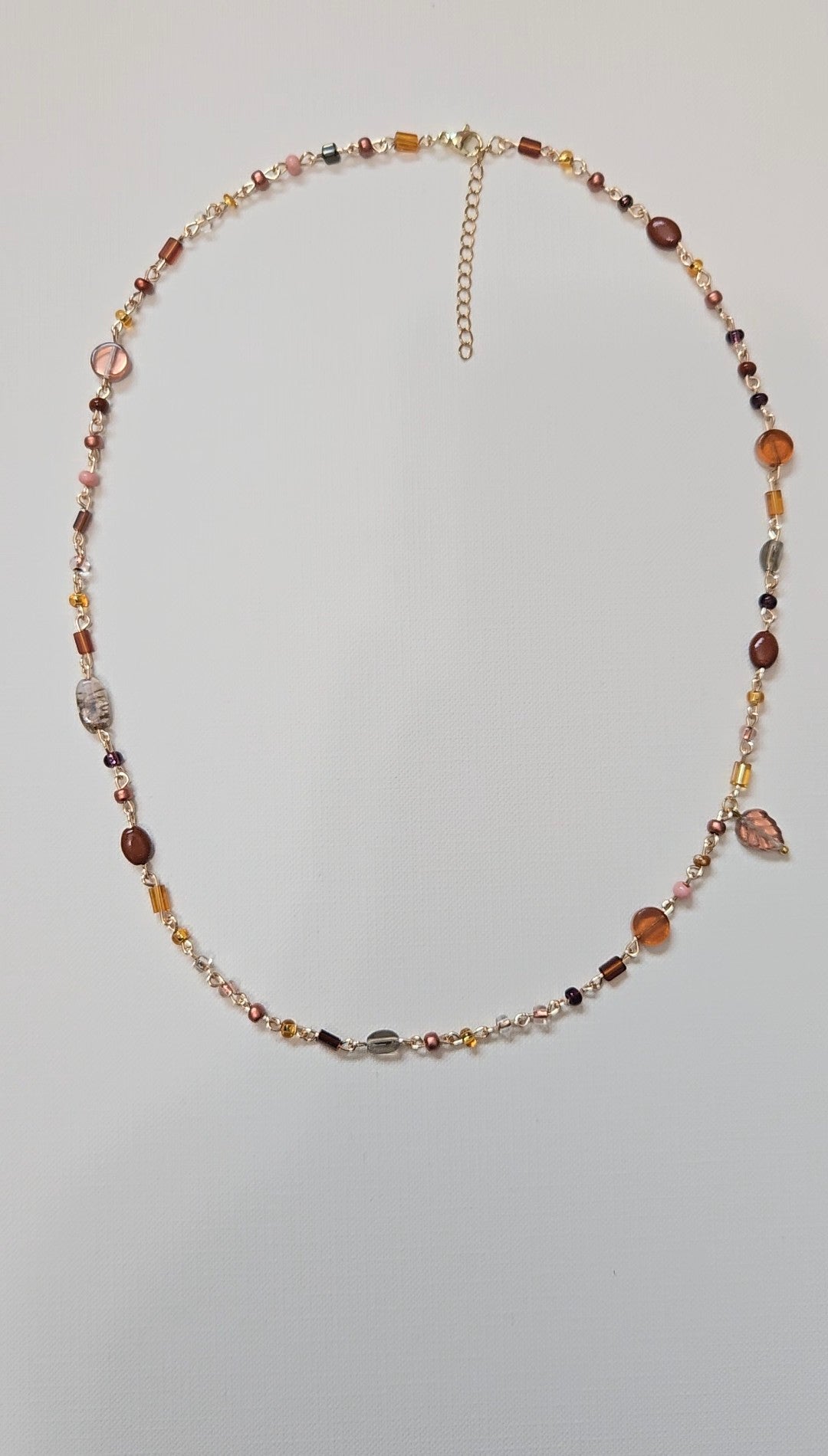Miscellaneous Gold Leaf Necklace