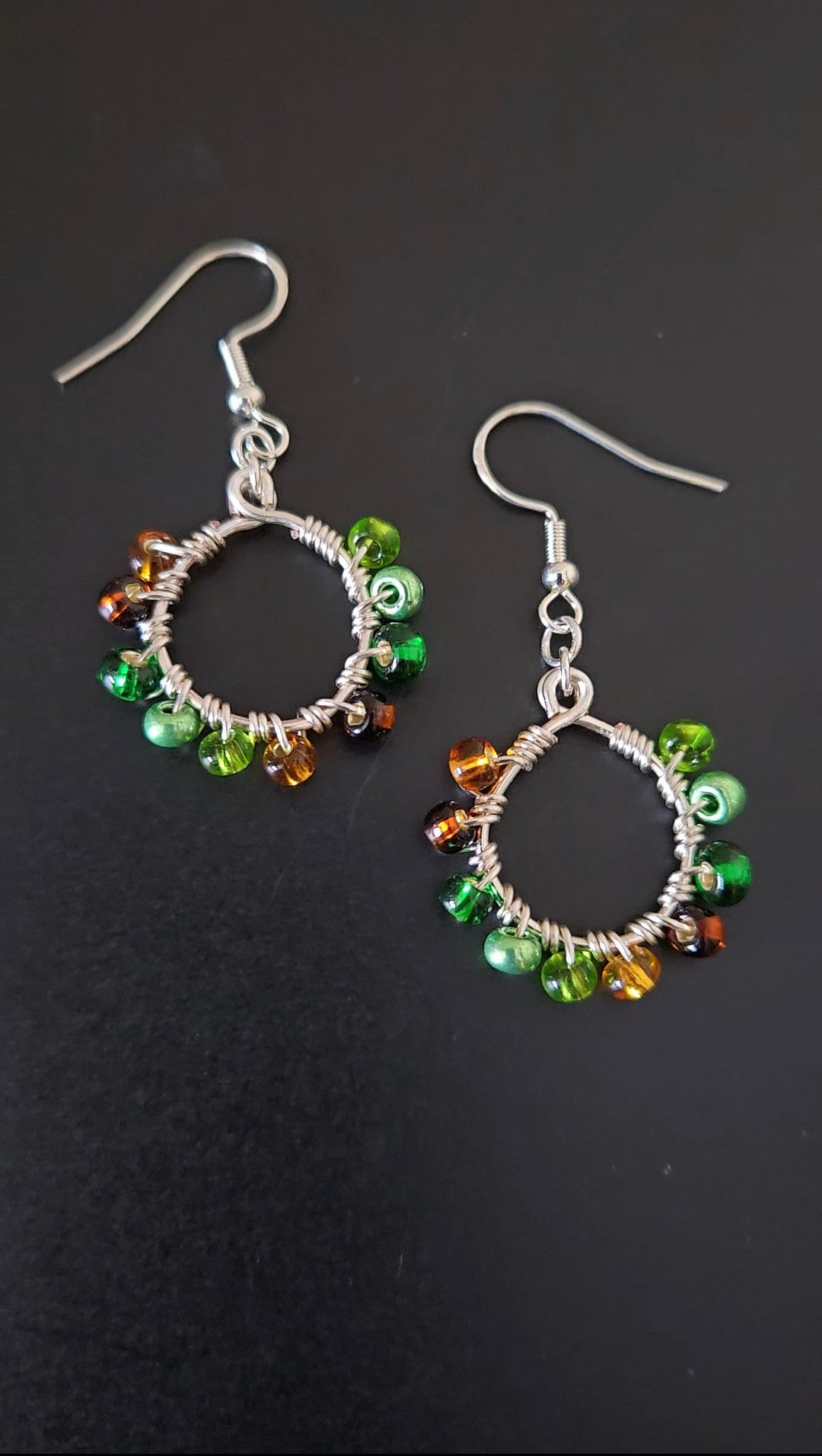 Mini Swamp Wire-wrapped Earrings