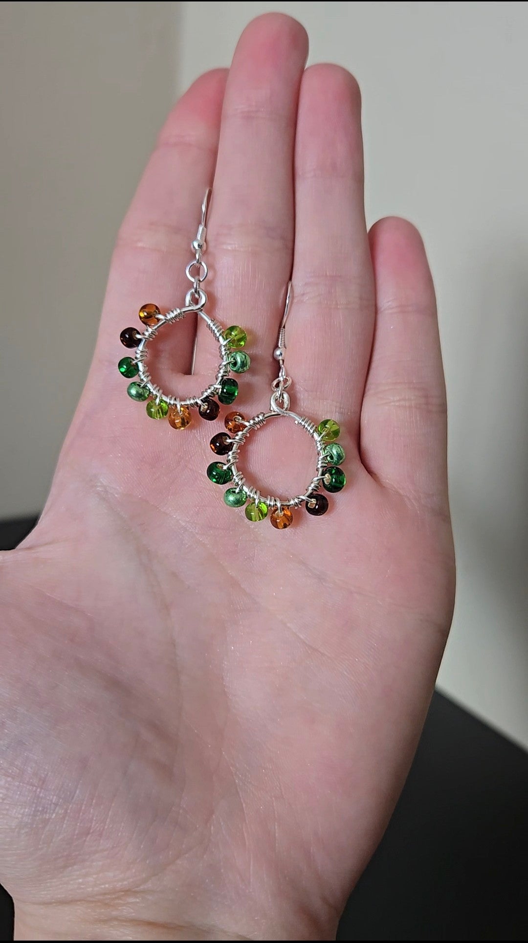 Mini Swamp Wire-wrapped Earrings