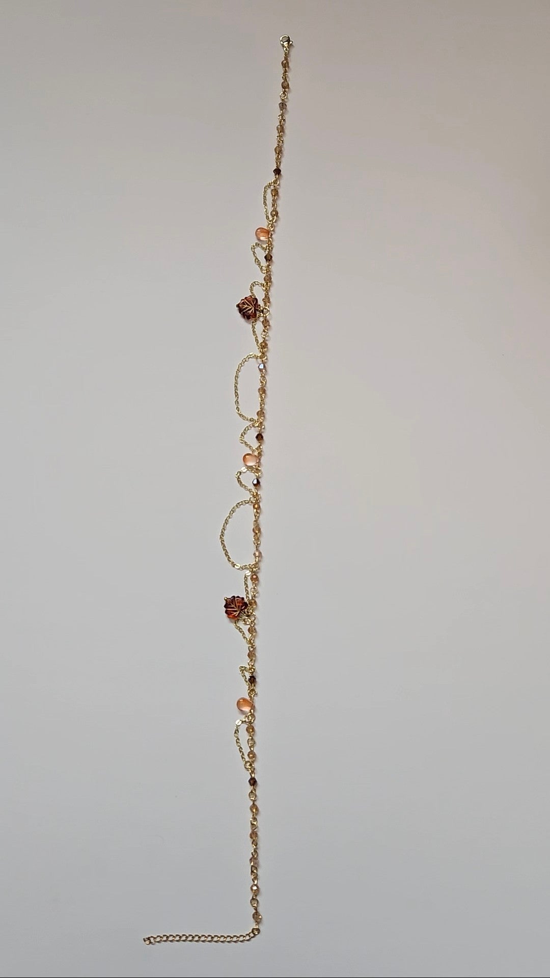 Autumn Maple Leaf Chained Necklace
