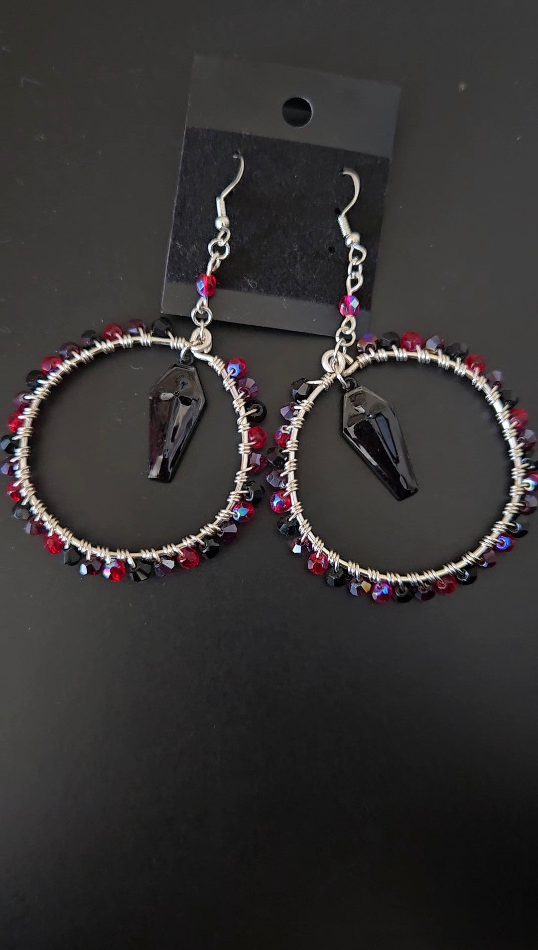 Coffin Wire-wrapped Earrings