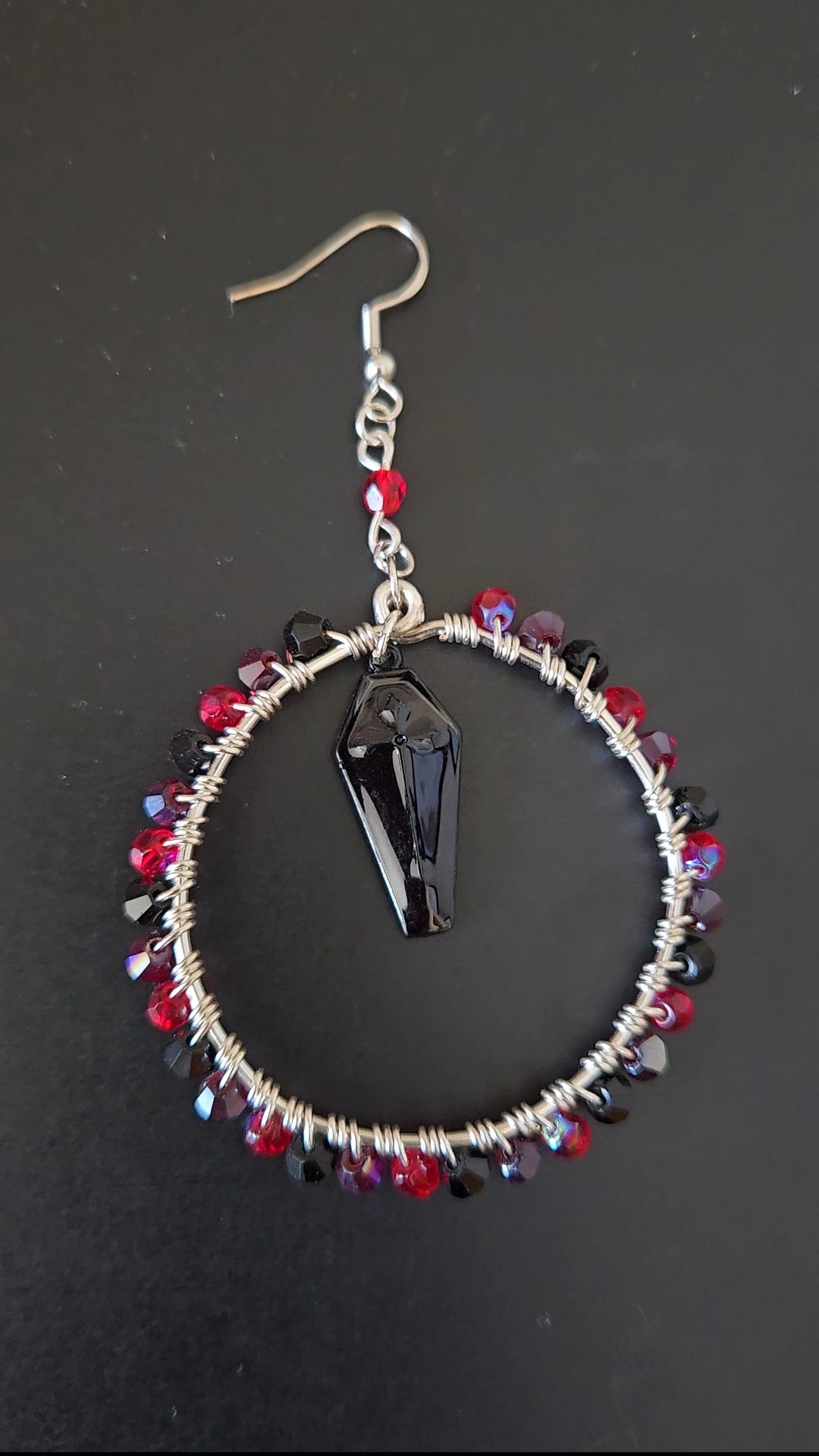 Coffin Wire-wrapped Earrings