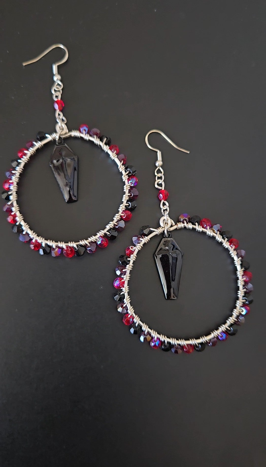Coffin Wire-wrapped Earrings