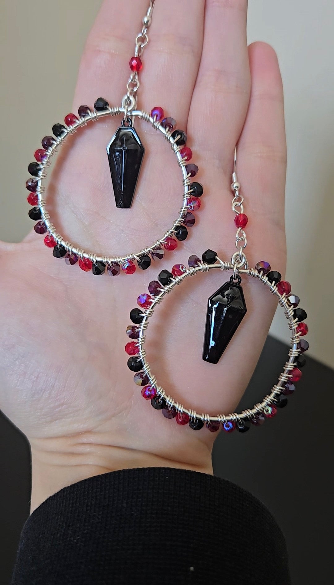 Coffin Wire-wrapped Earrings