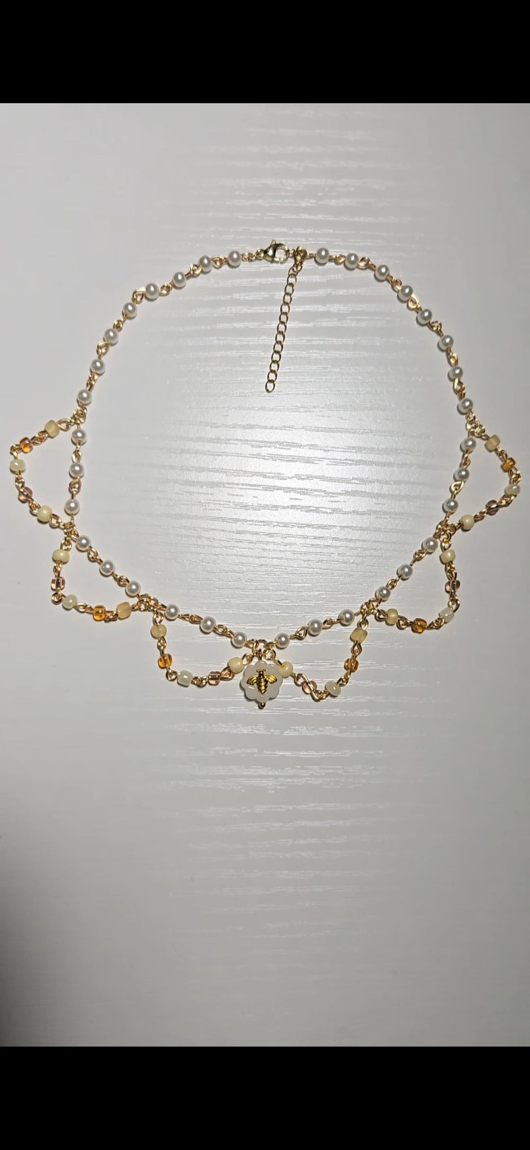 Honey Bee Chained Necklace