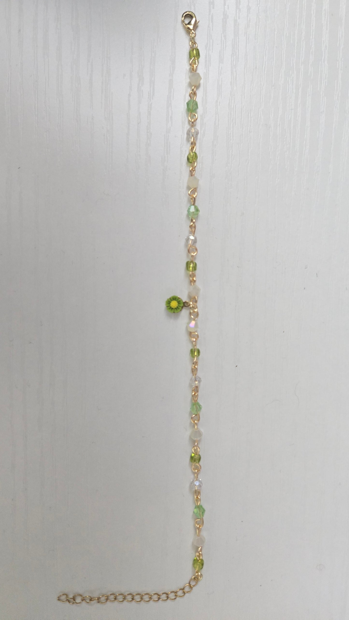 Green Daisy Bracelet