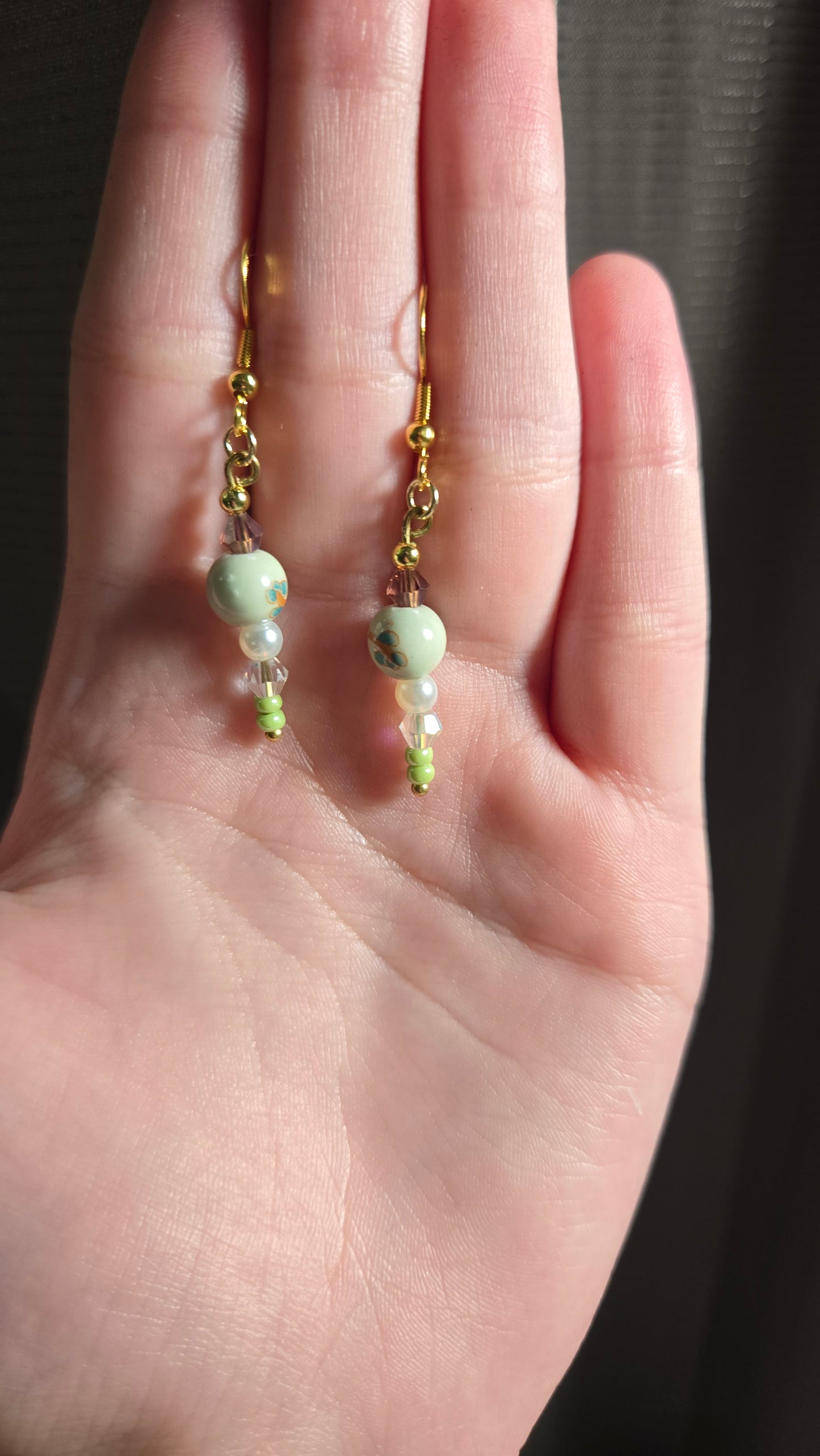 Small Colorful Ceramic Simple Earrings
