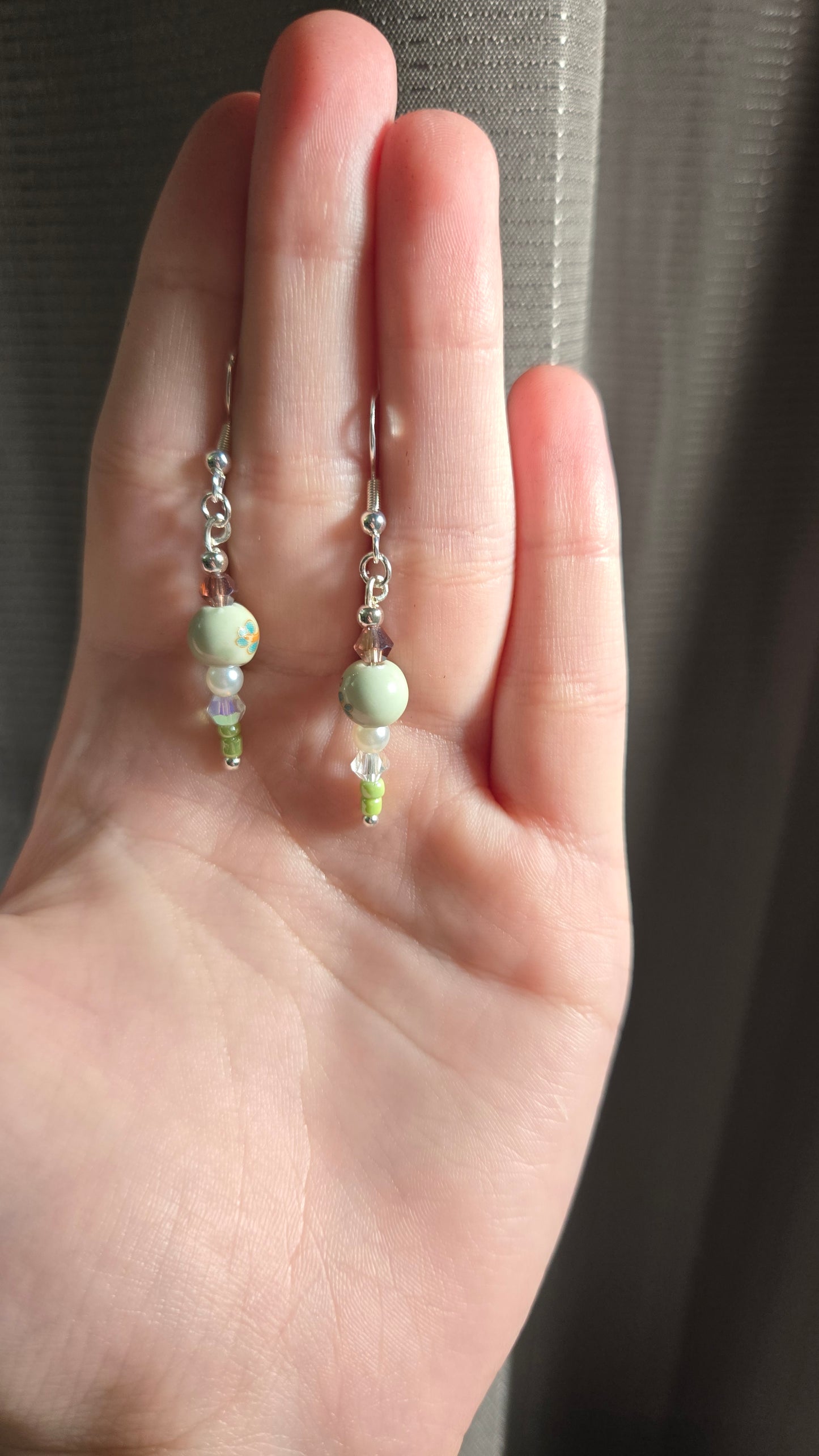 Small Colorful Ceramic Simple Earrings