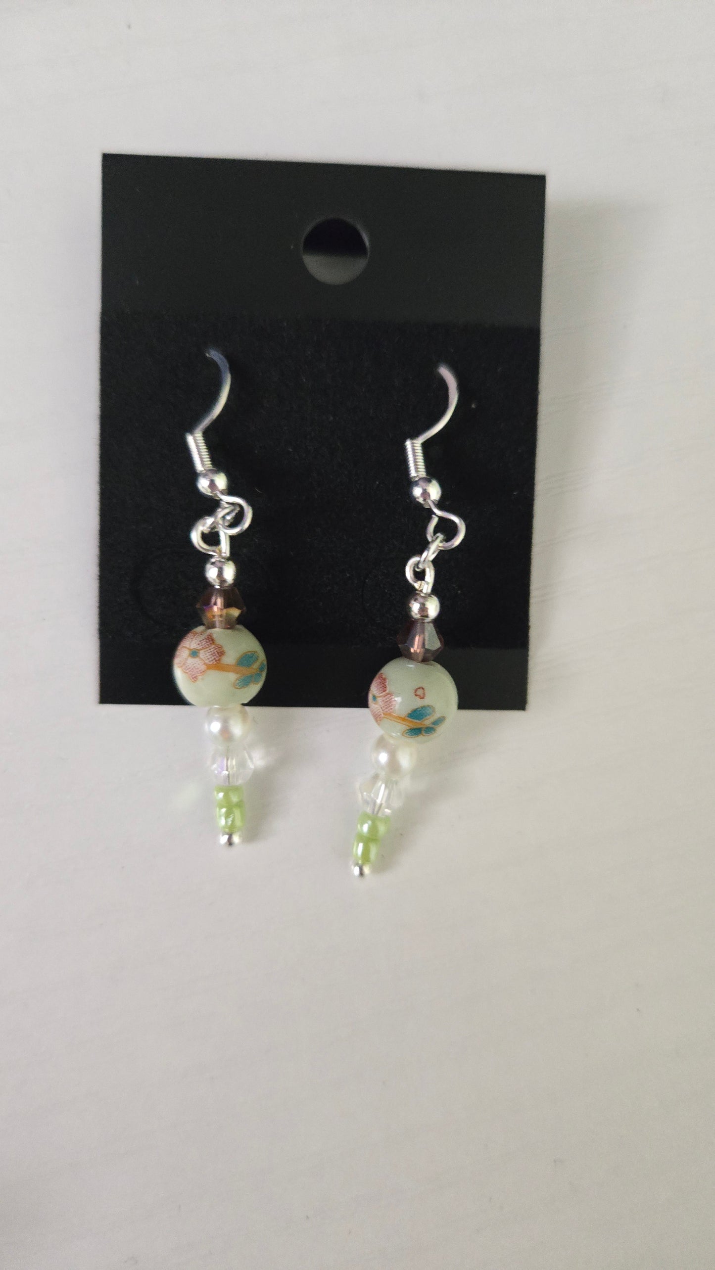 Small Colorful Ceramic Simple Earrings