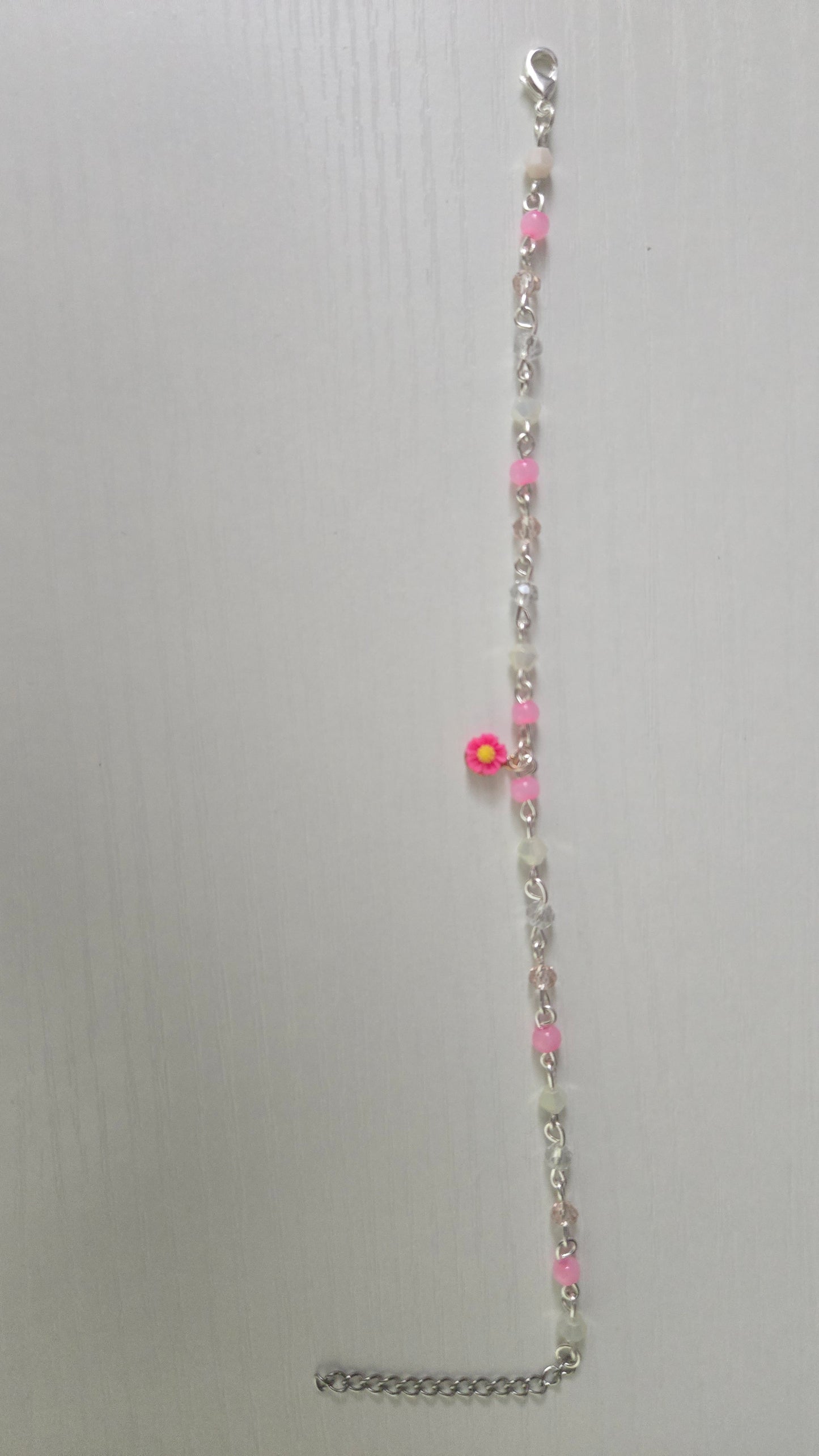 Pink Daisy Bracelet