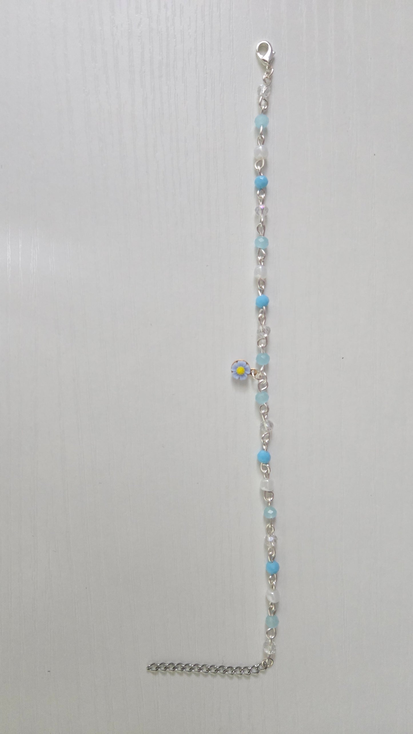 Light Blue Daisy Bracelet