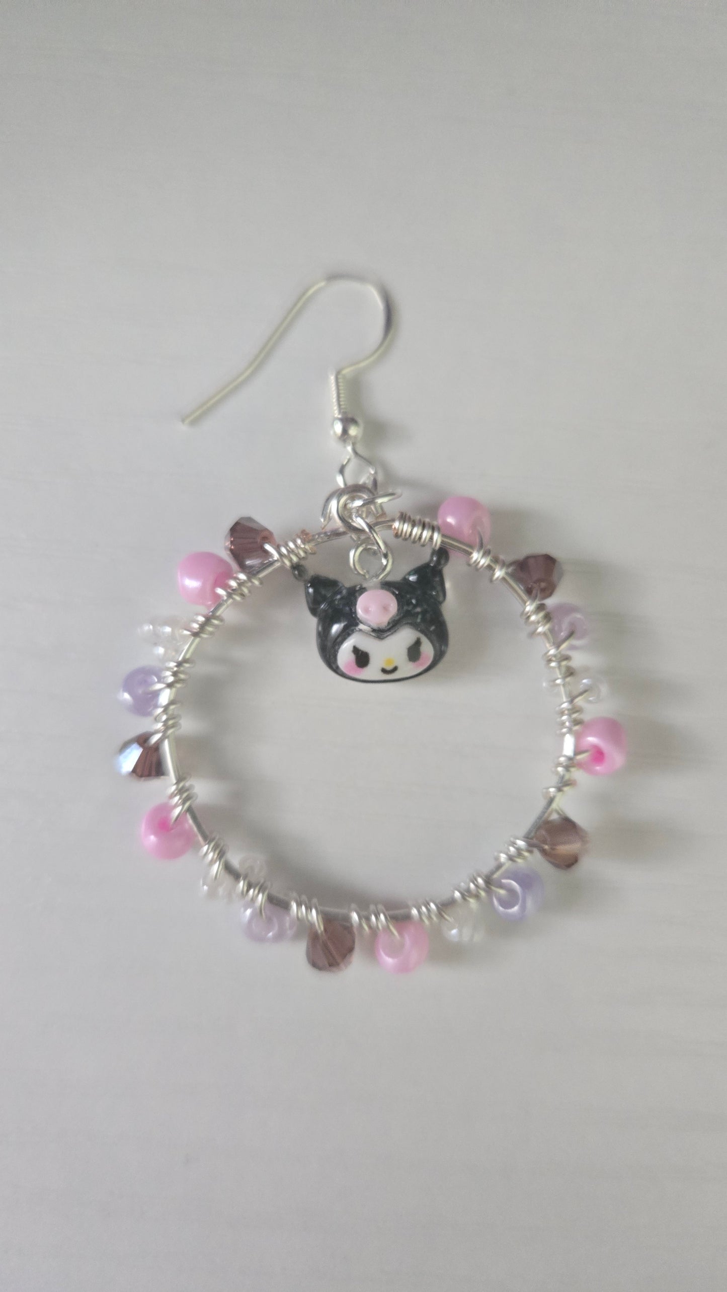 Kuromi Small Wire-wrapped Earrings