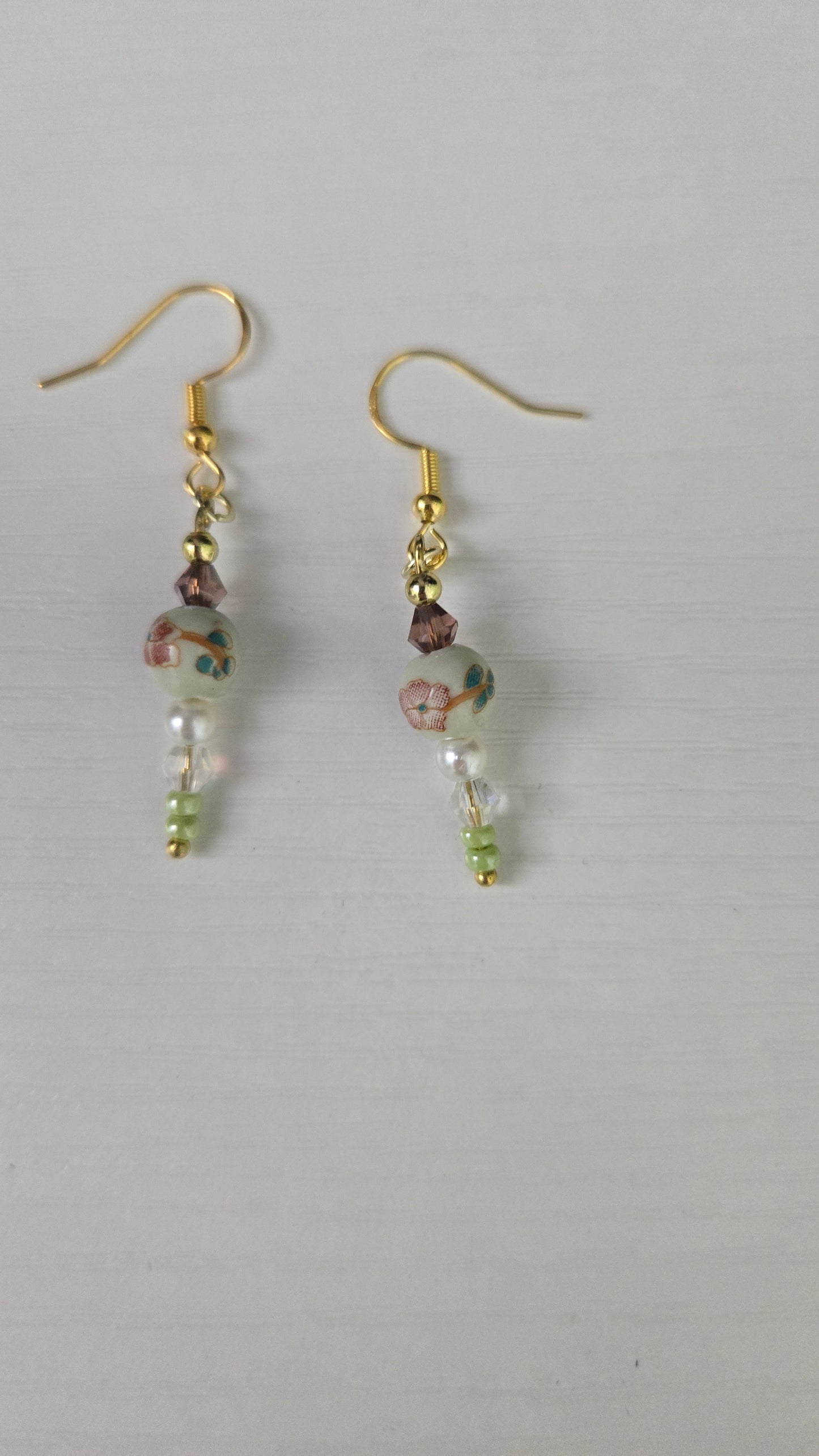 Small Colorful Ceramic Simple Earrings