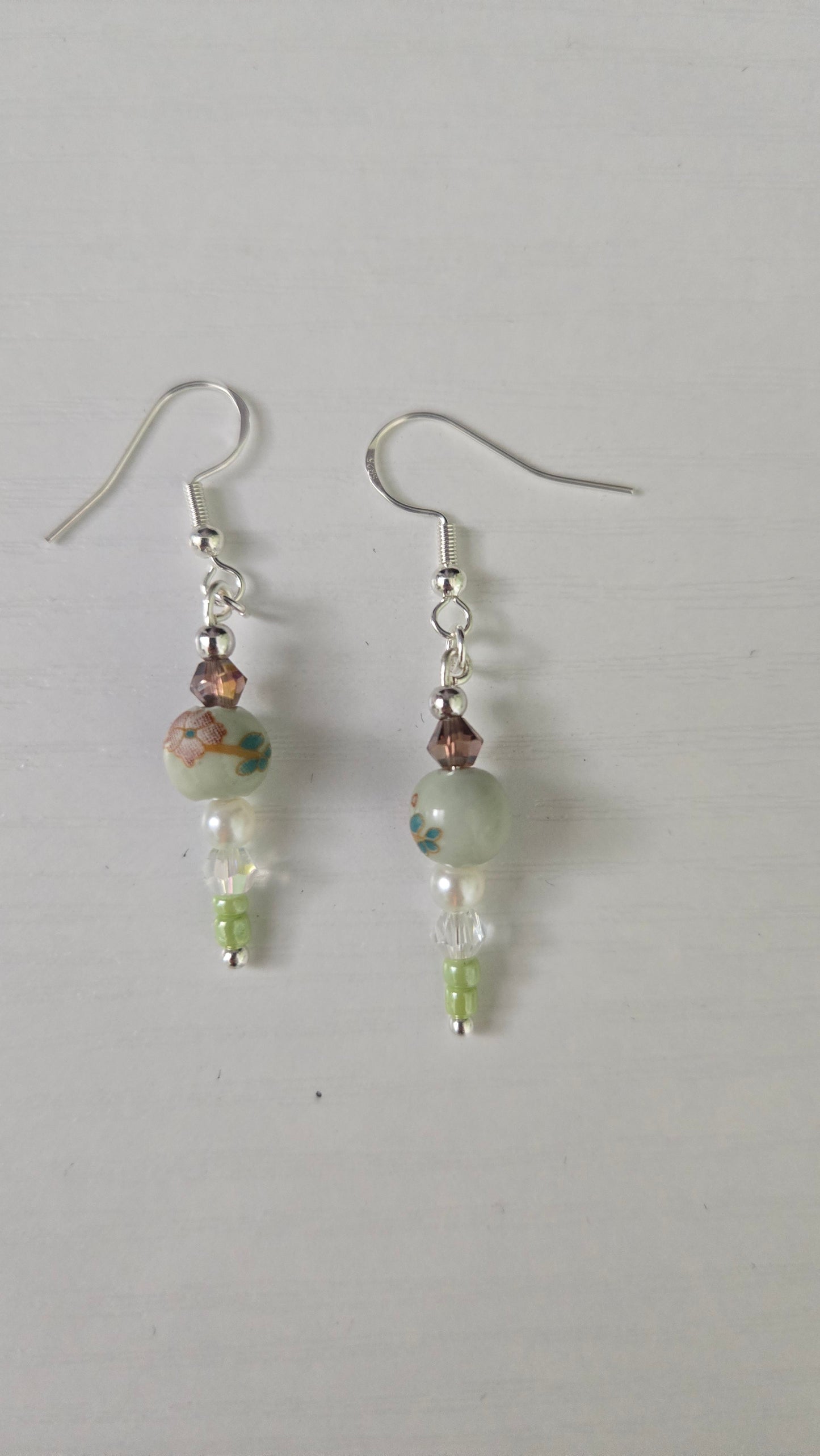Small Colorful Ceramic Simple Earrings
