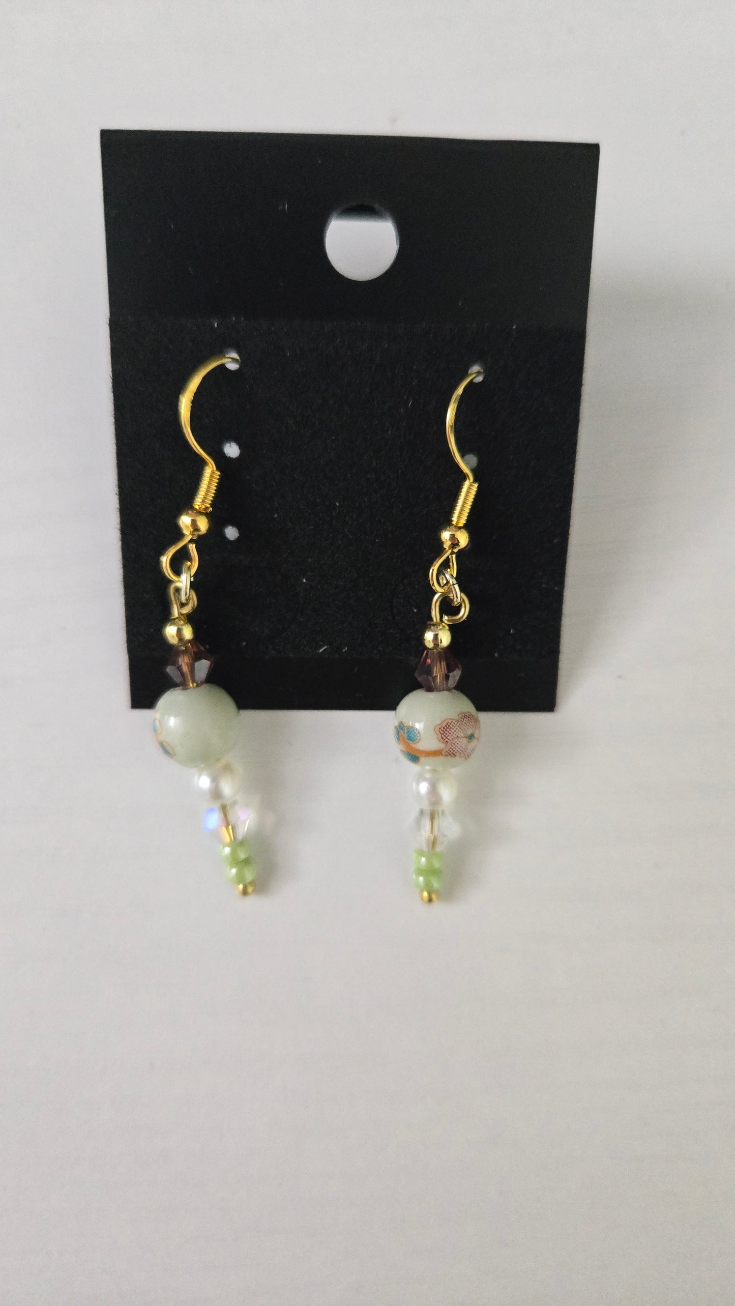 Small Colorful Ceramic Simple Earrings