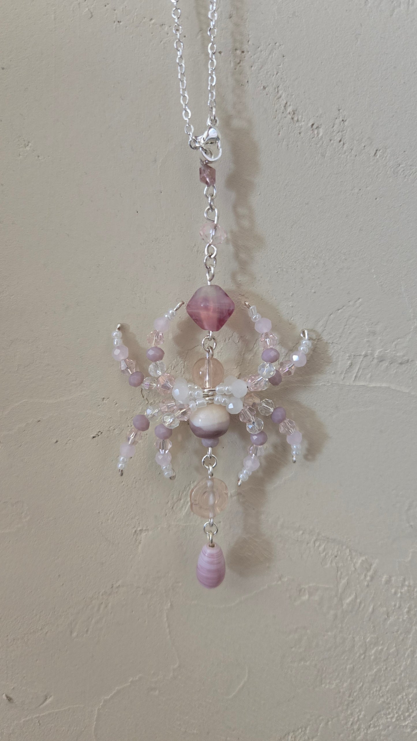 Mauve Spider Decor