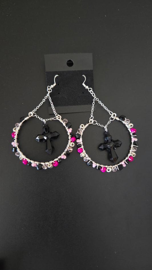 Draculaura Wire-wrapped Earrings