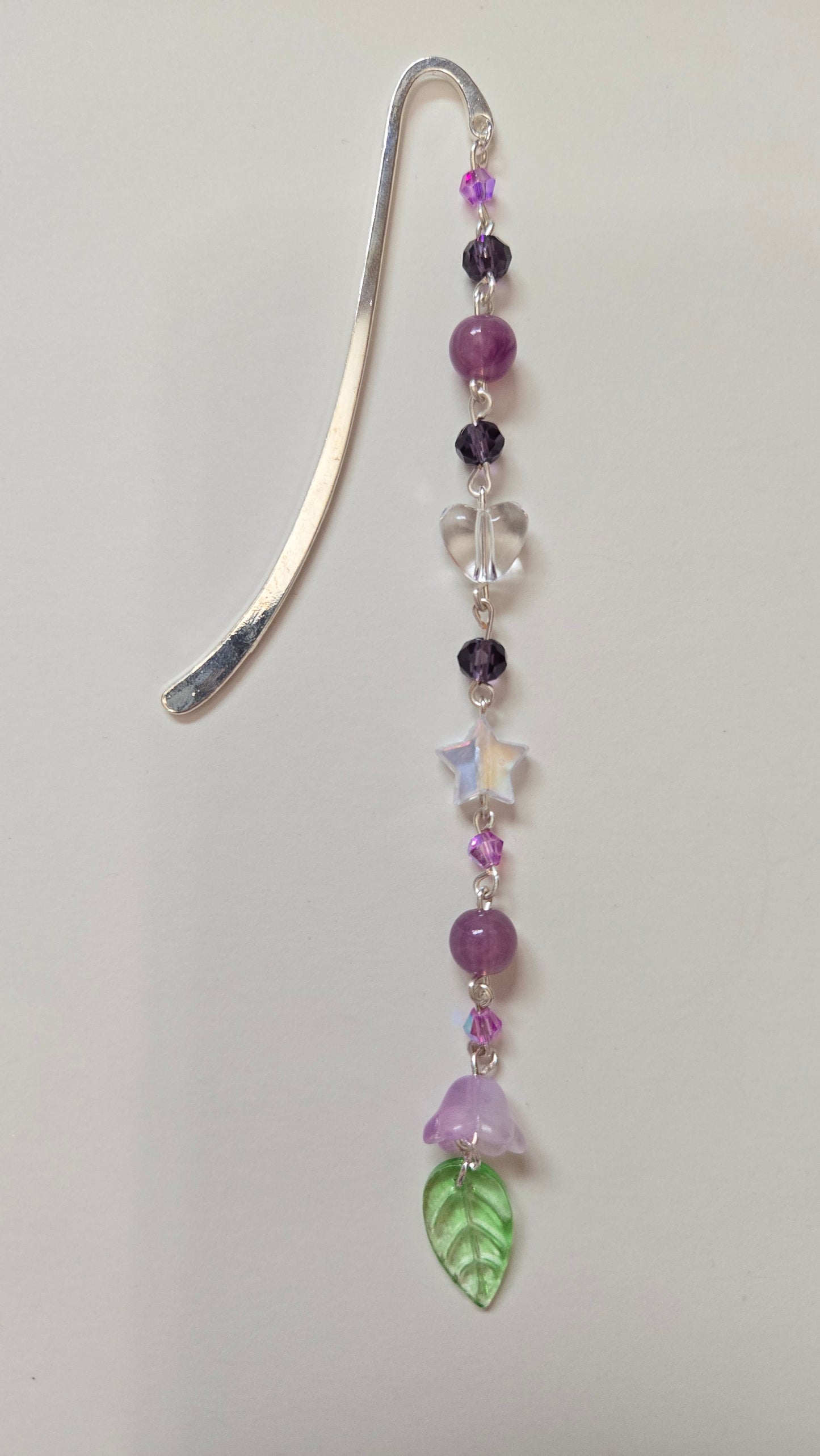 Purple Lily Of The Valley Beaded Bookmarks