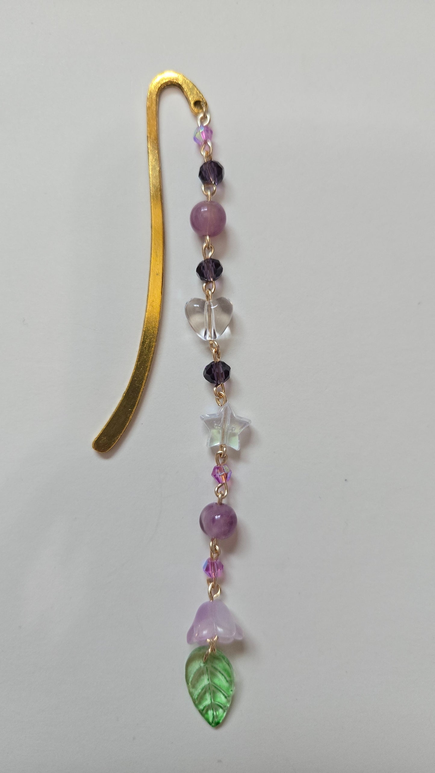 Purple Lily Of The Valley Beaded Bookmarks