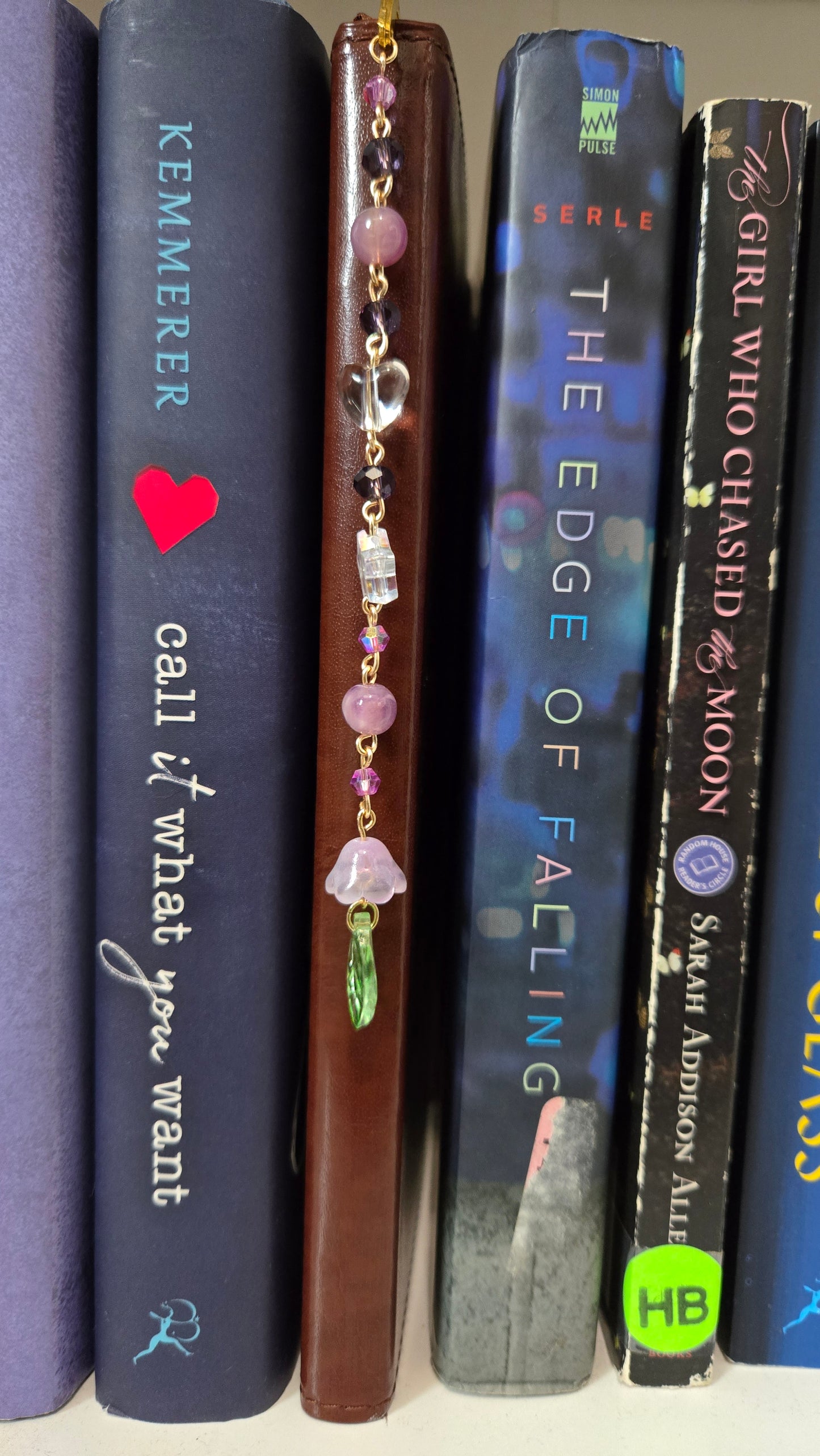 Purple Lily Of The Valley Beaded Bookmarks