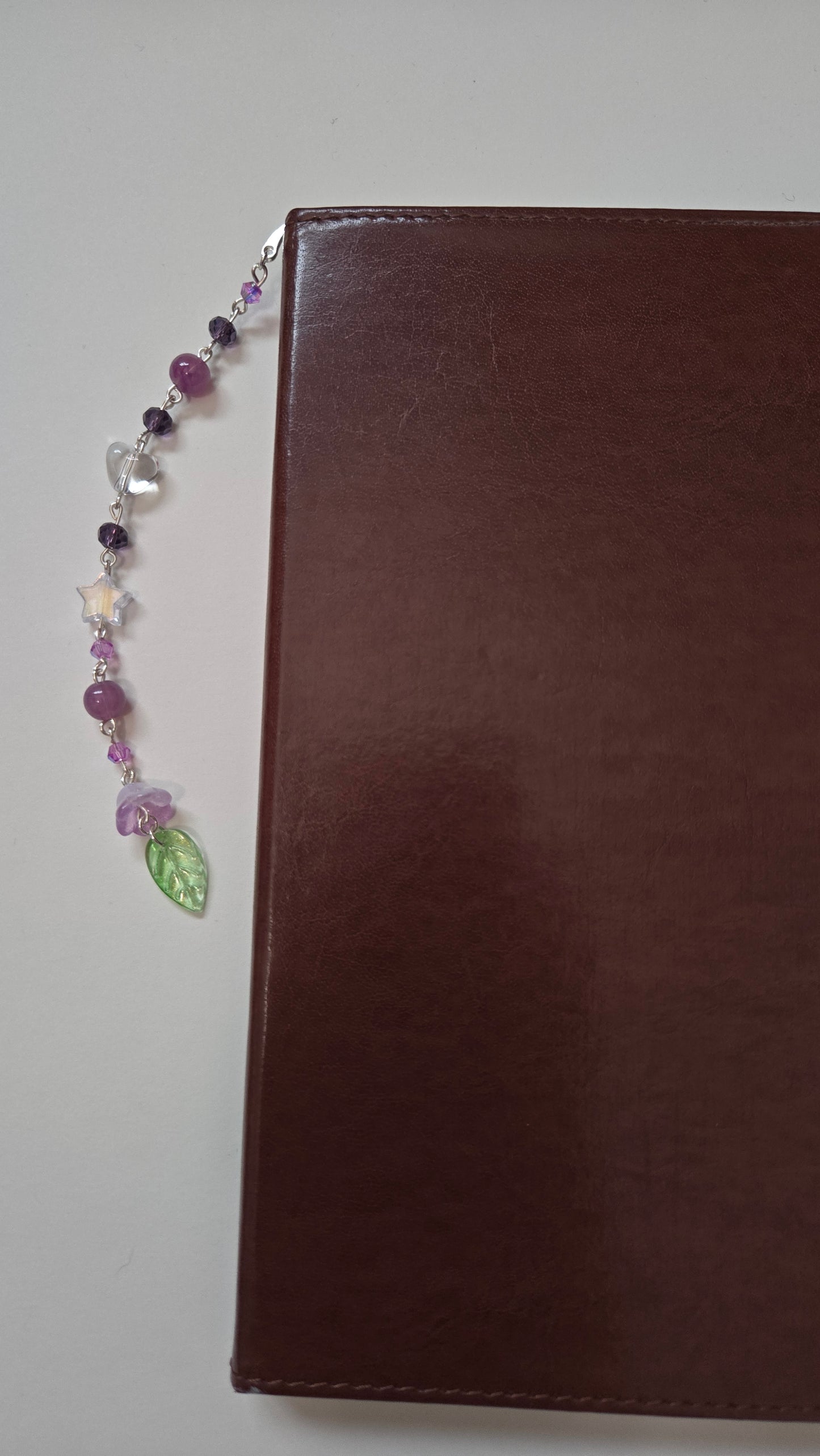 Purple Lily Of The Valley Beaded Bookmarks
