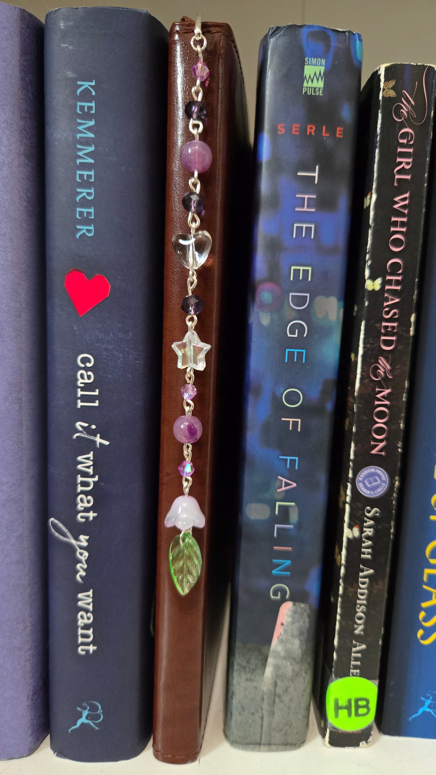 Purple Lily Of The Valley Beaded Bookmarks