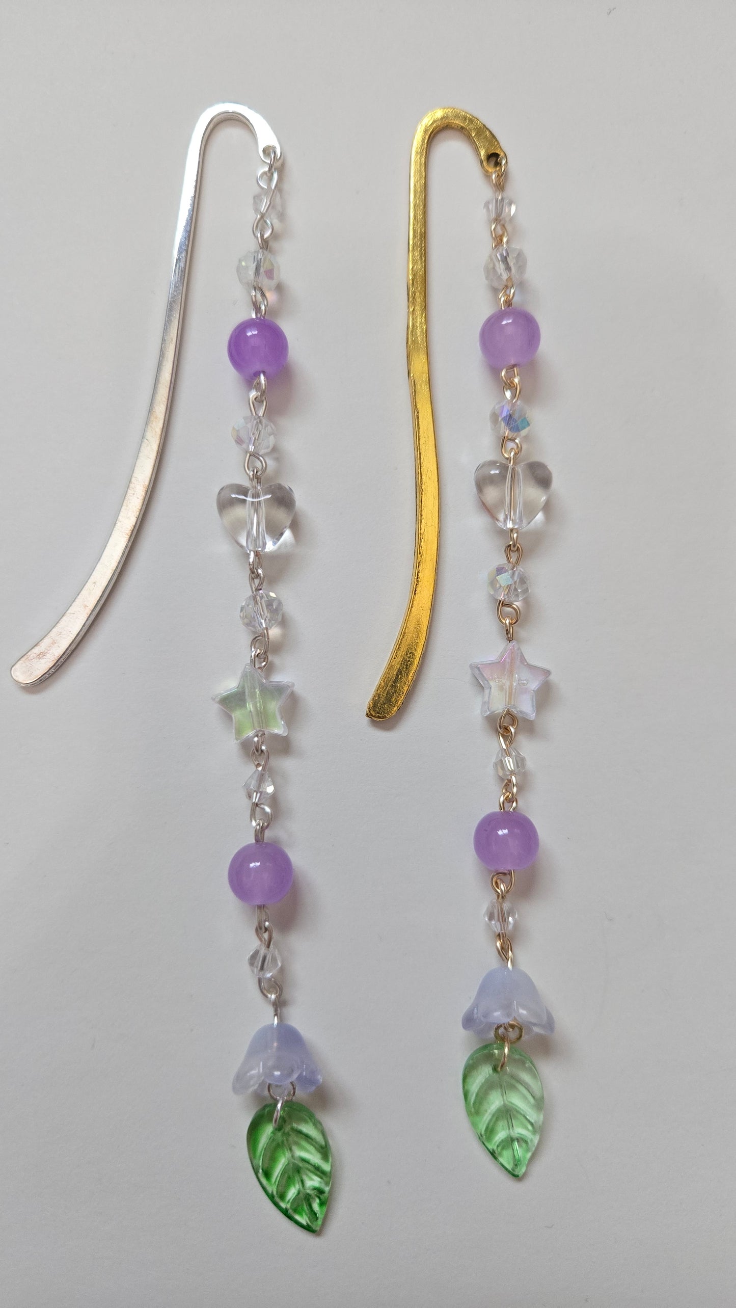 Lavender Lily Of The Valley Beaded Bookmarks