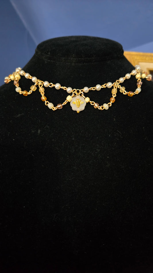 Honey Bee Chained Necklace