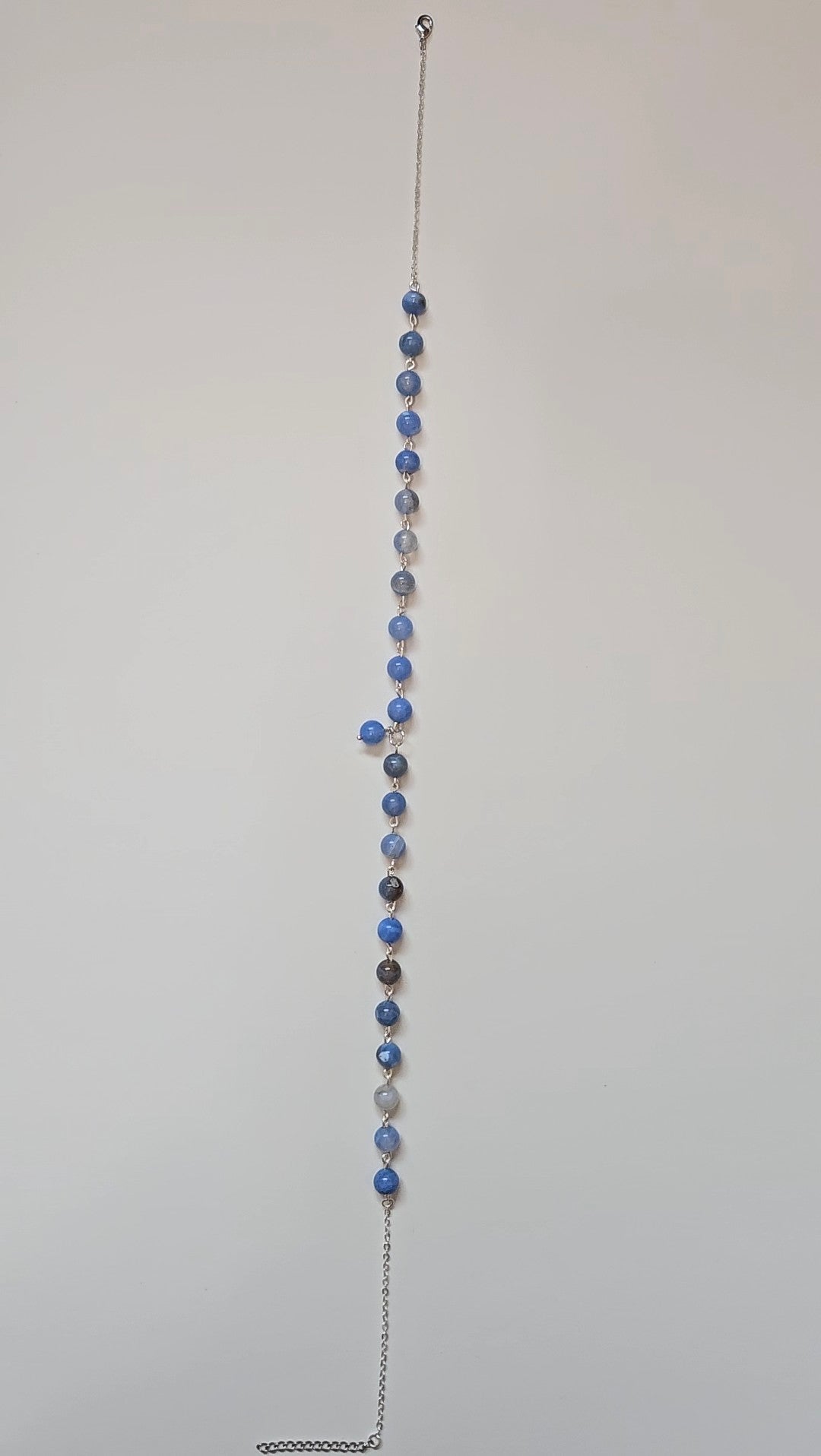 Blue Dyed Agate Necklace