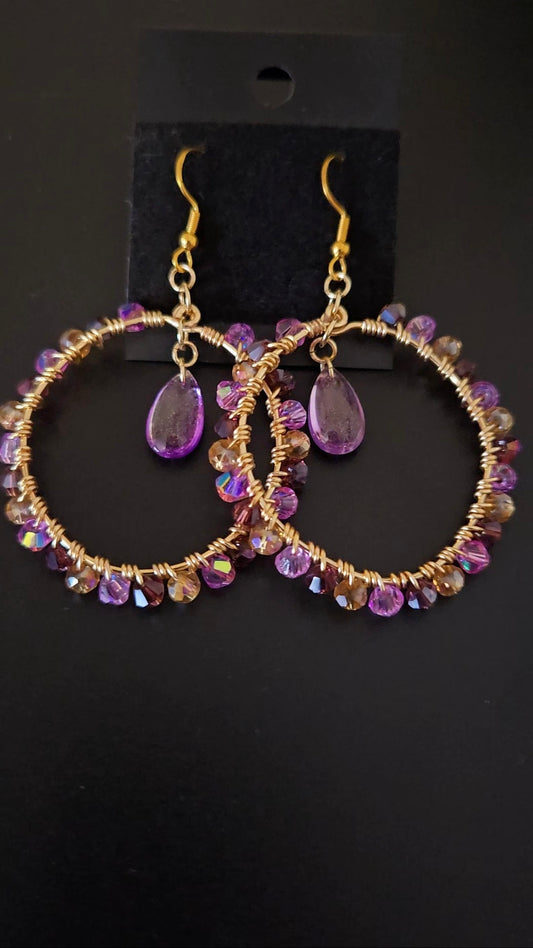 Rapunzel Wire-wrapped Earrings