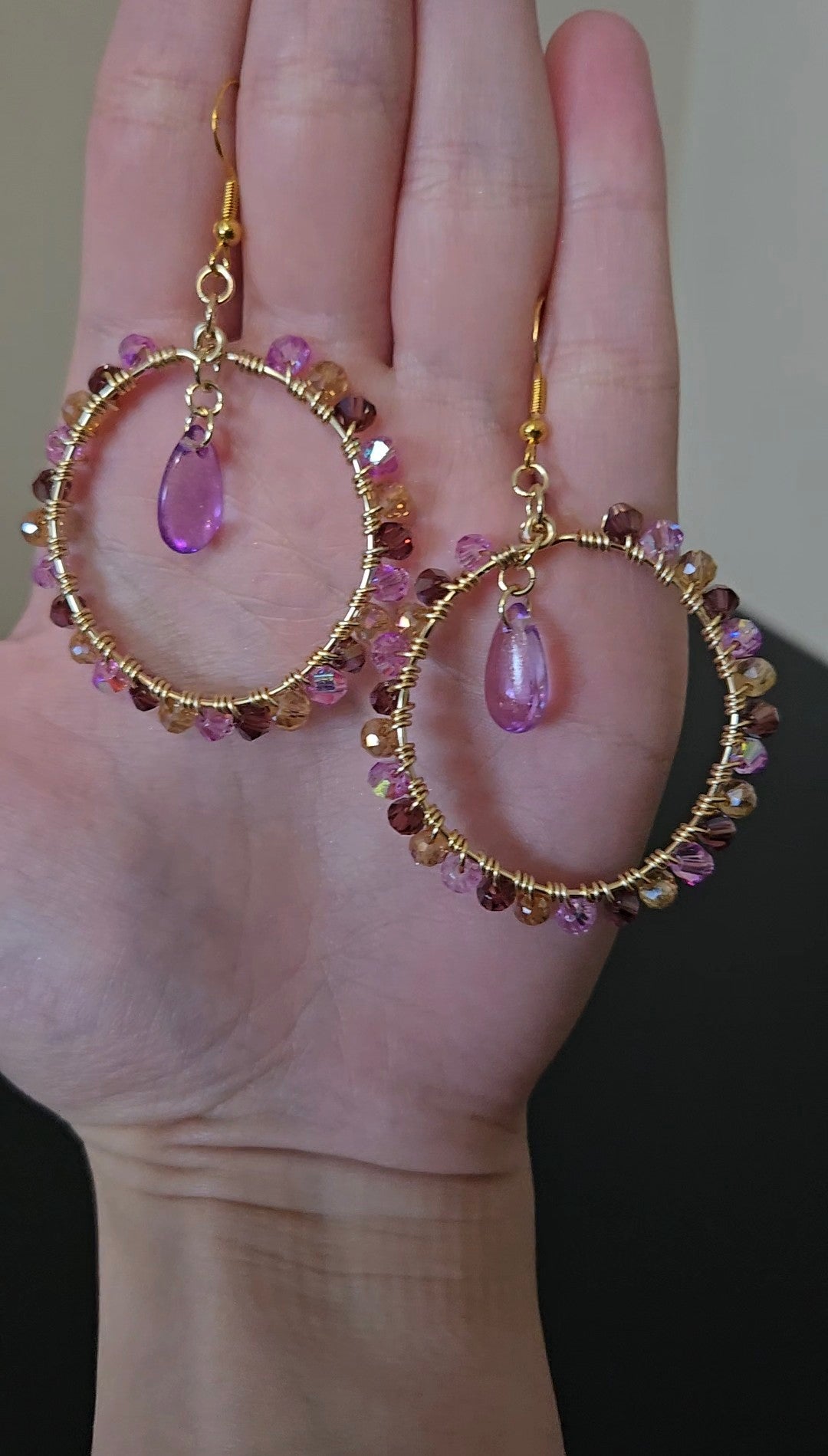 Rapunzel Wire-wrapped Earrings