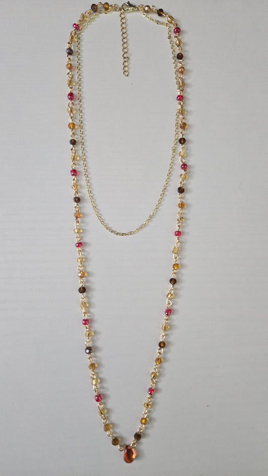 Golden Freddy Inspired Necklace