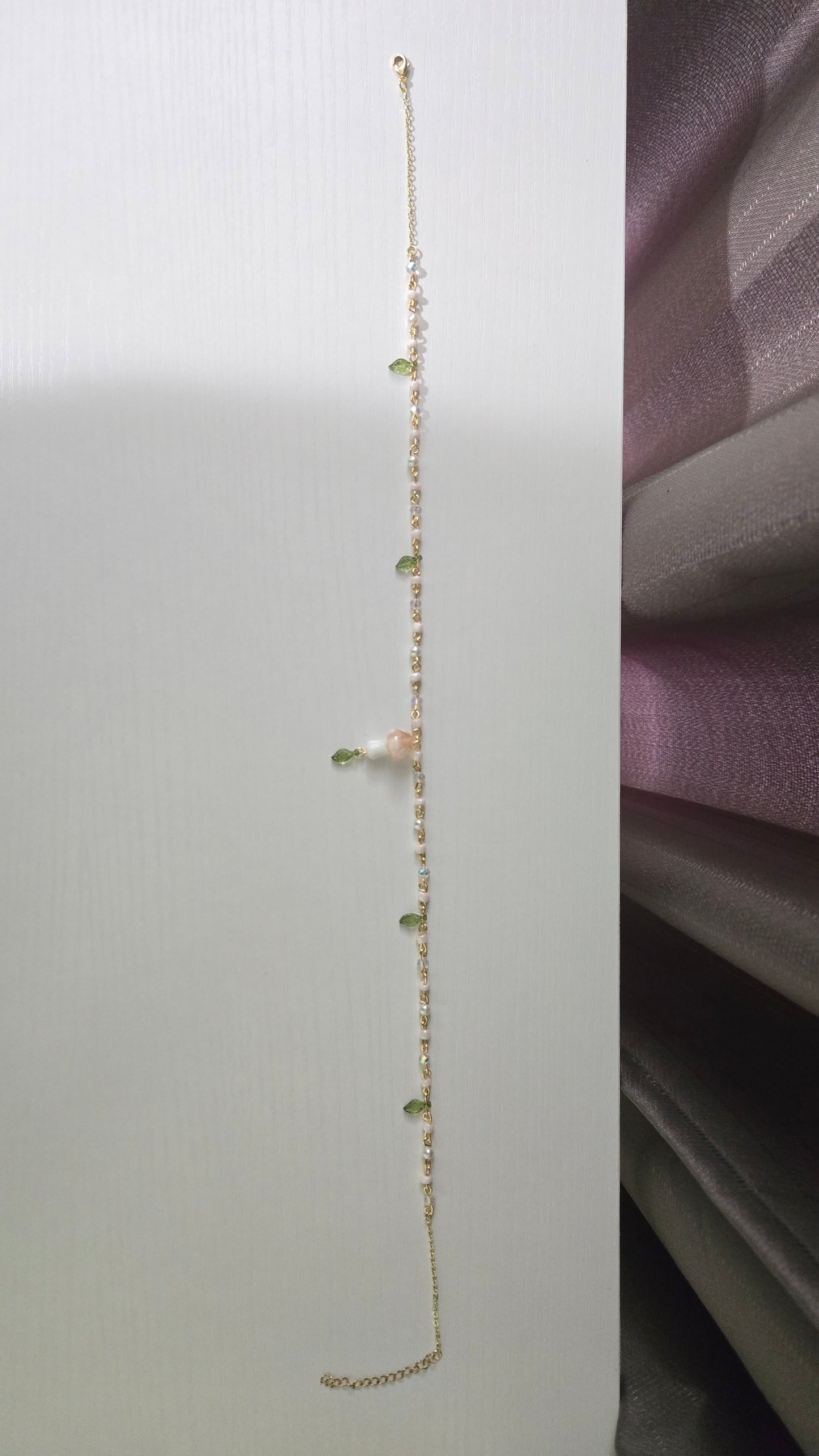 Pink Mushroom Simple Necklace