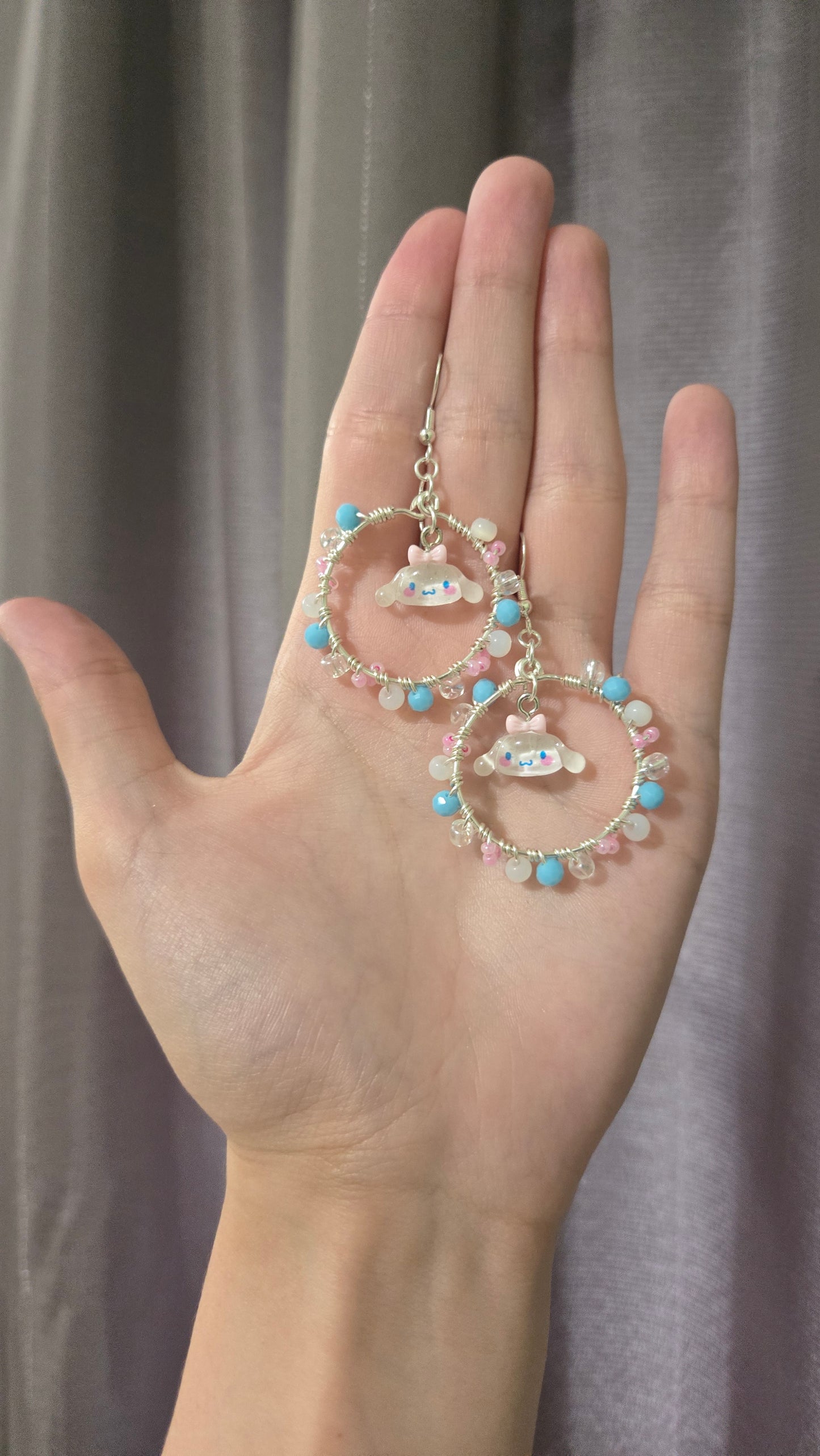 Cinnamoroll Small Wire-wrapped Earrings