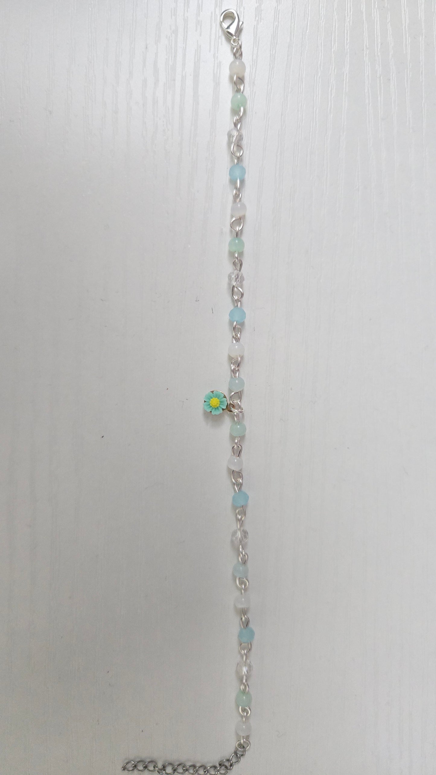 Aqua Daisy Bracelet