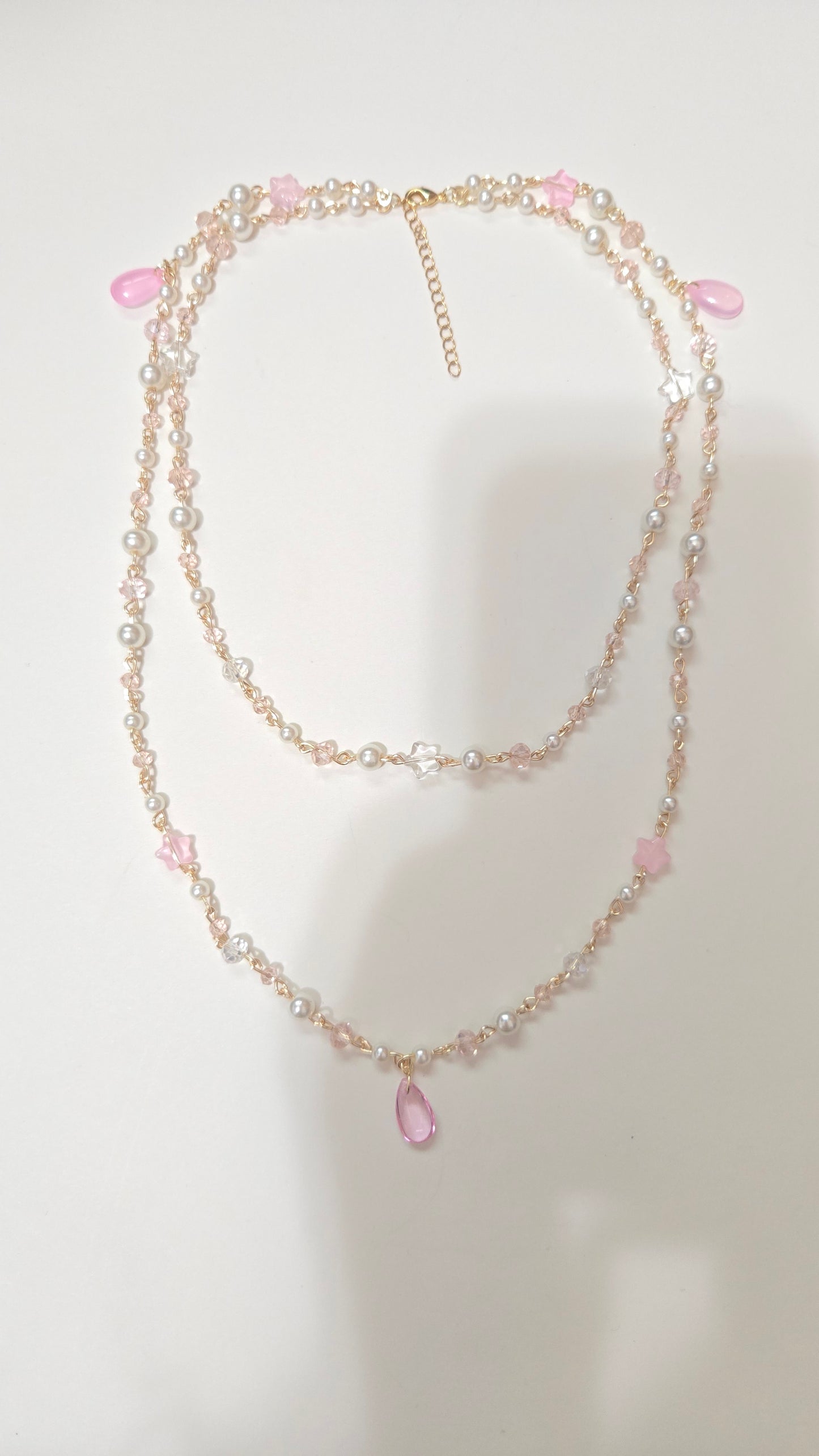 Pink Starstruck Layered Necklace