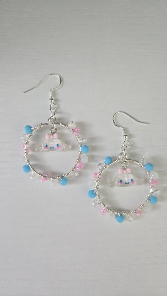 Cinnamoroll Small Wire-wrapped Earrings