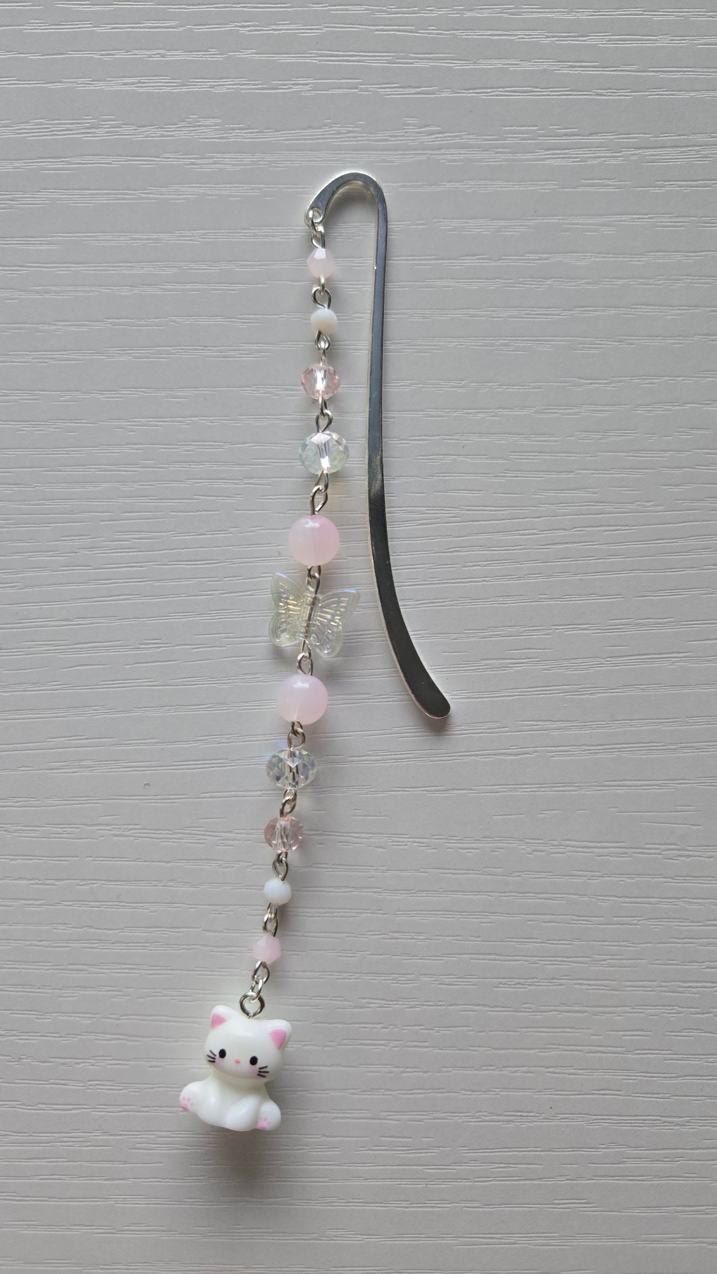 Pink Sitting Cat Bookmark