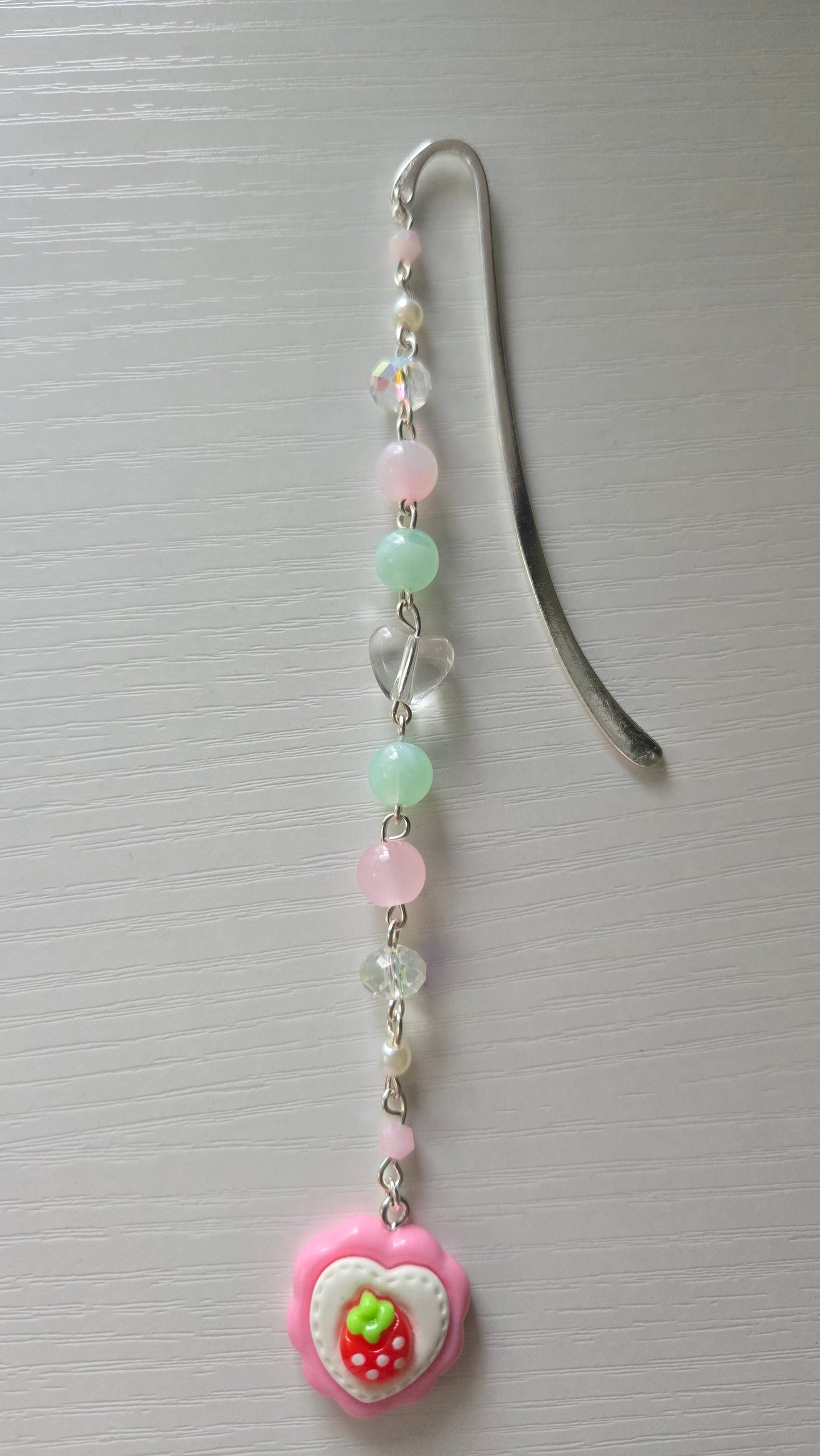 Strawberry Heart Bookmark