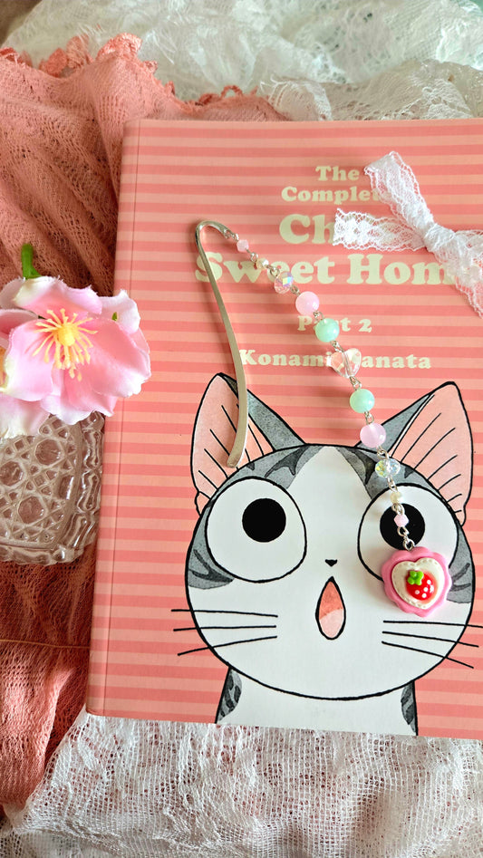 Strawberry Heart Bookmark