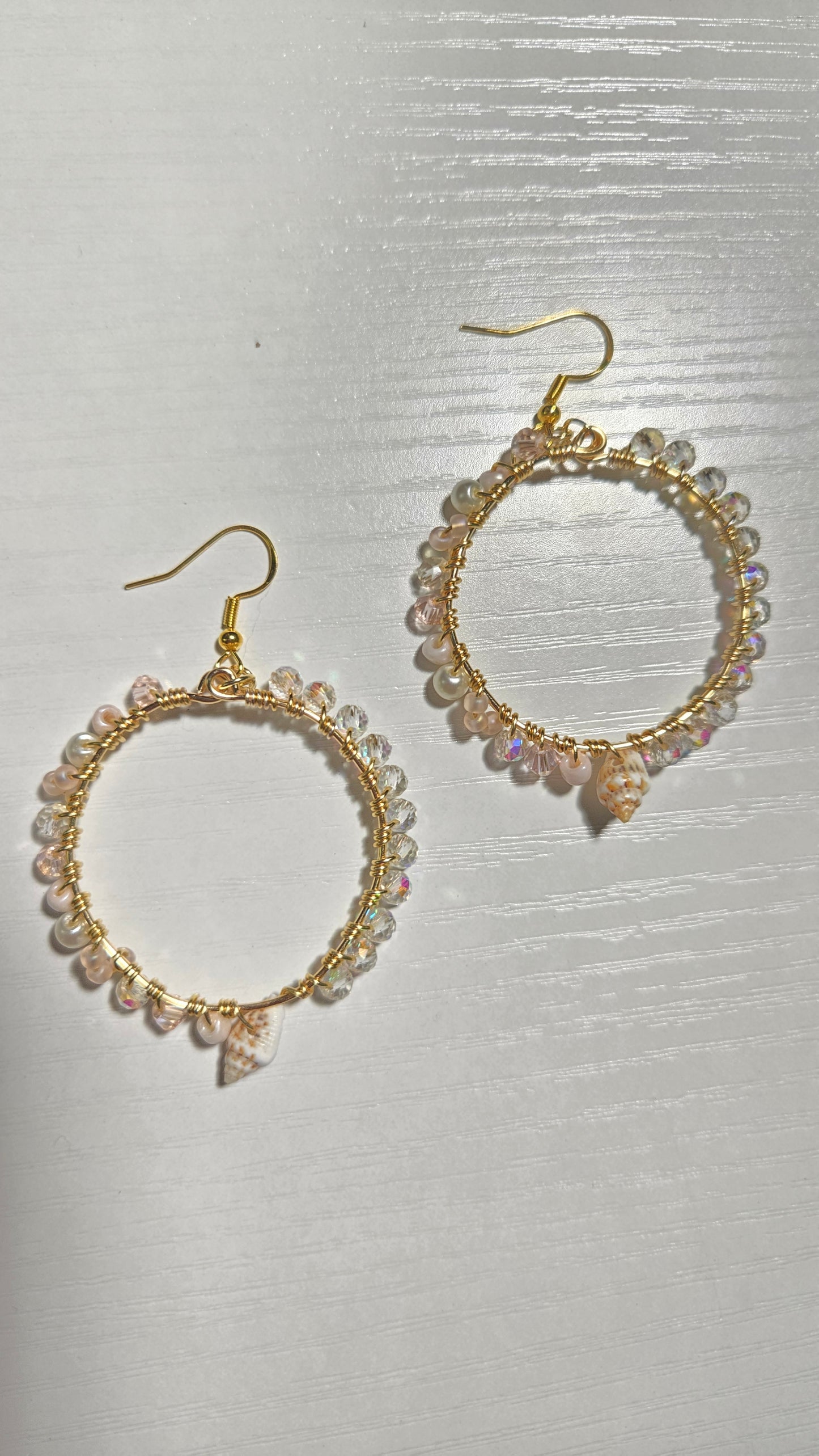 Aphrodite's Love Split Wire-wrapped Earrings