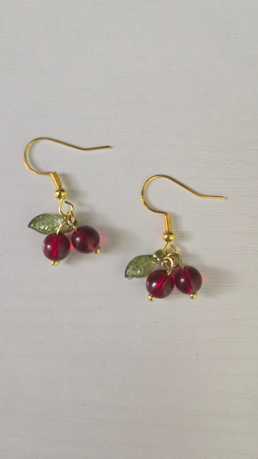 Cherry Simple Earrings