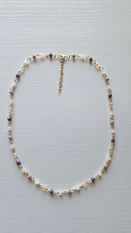 Mauve Dainty Necklace