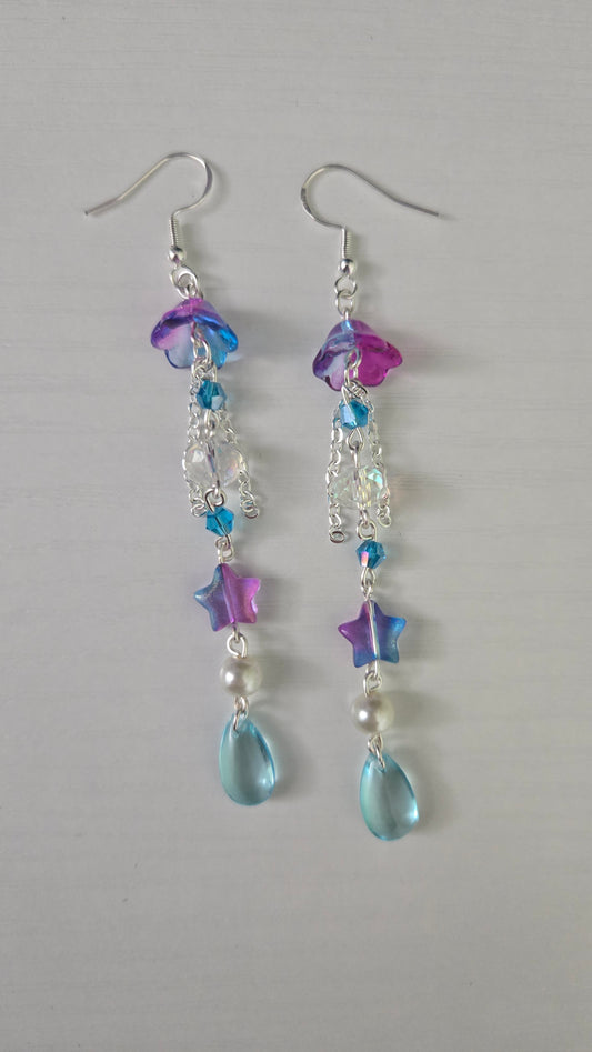 Galaxy Mini Jellyfish Earrings