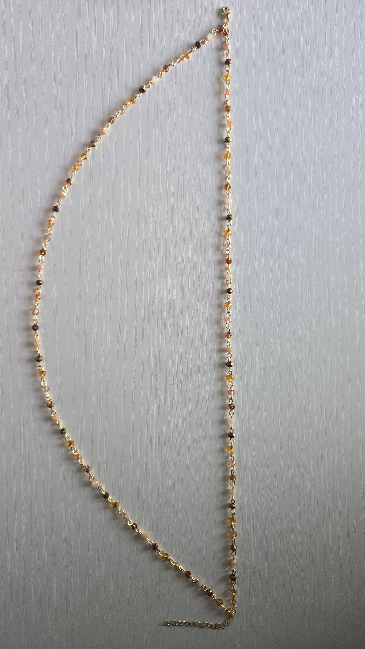 Double Layered Brown/Gold Dainty Necklace