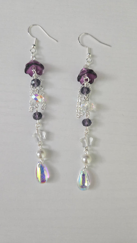 Grape Mini Jellyfish Earrings