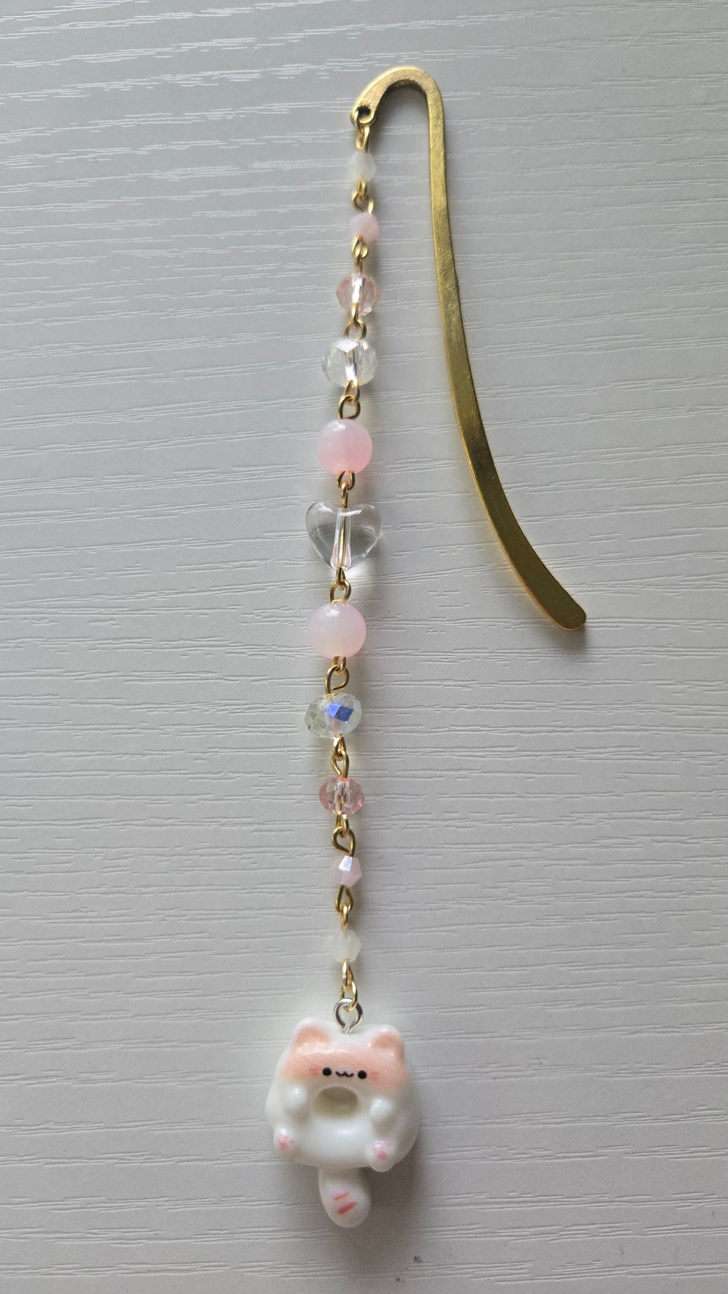 Pink Cat Donut Bookmark