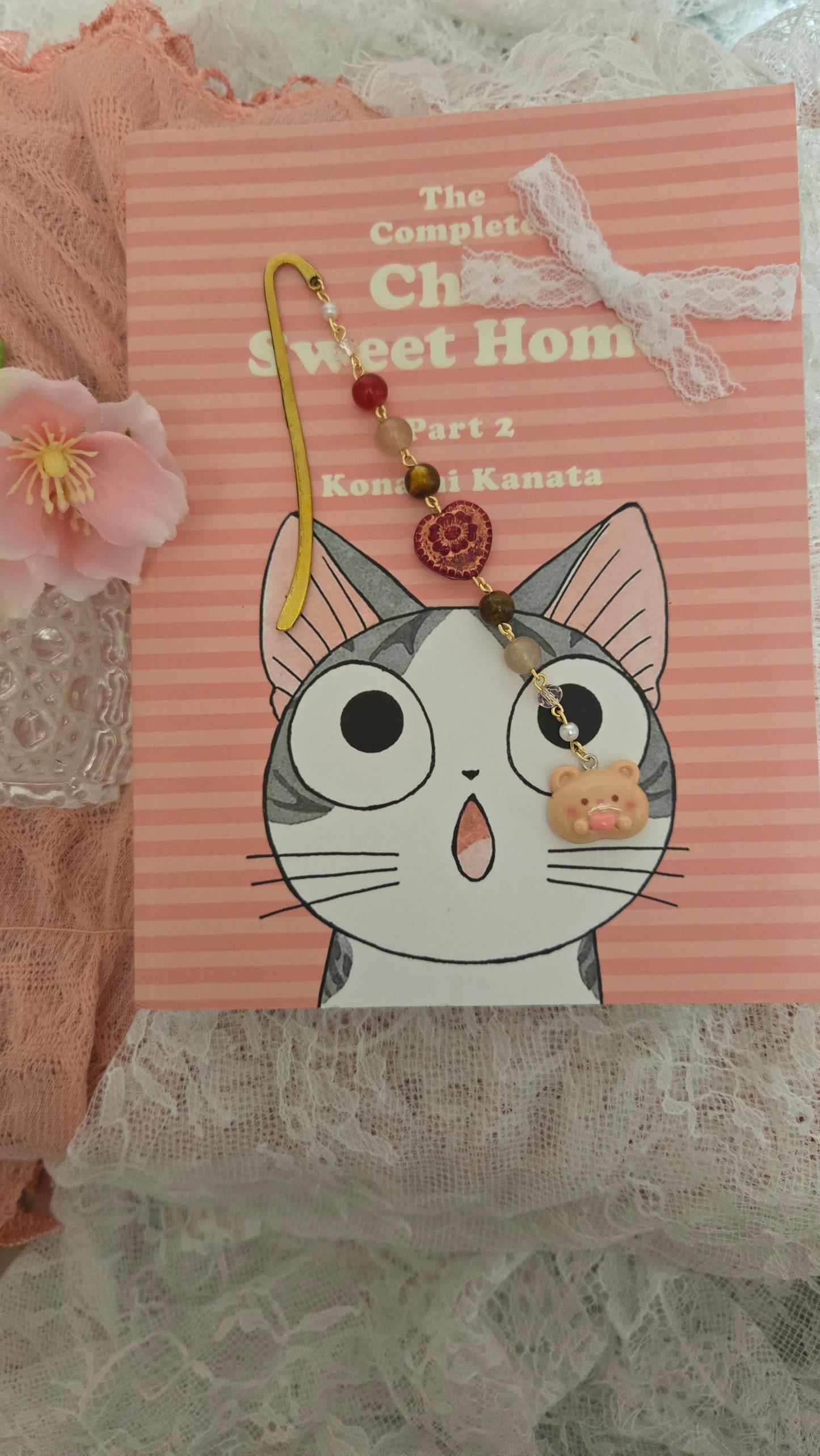 Valentine Bear Gold Bookmark