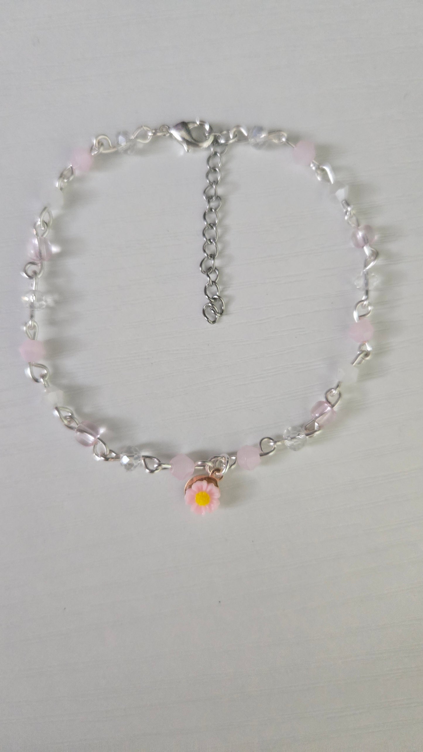 Baby Pink Daisy Bracelet